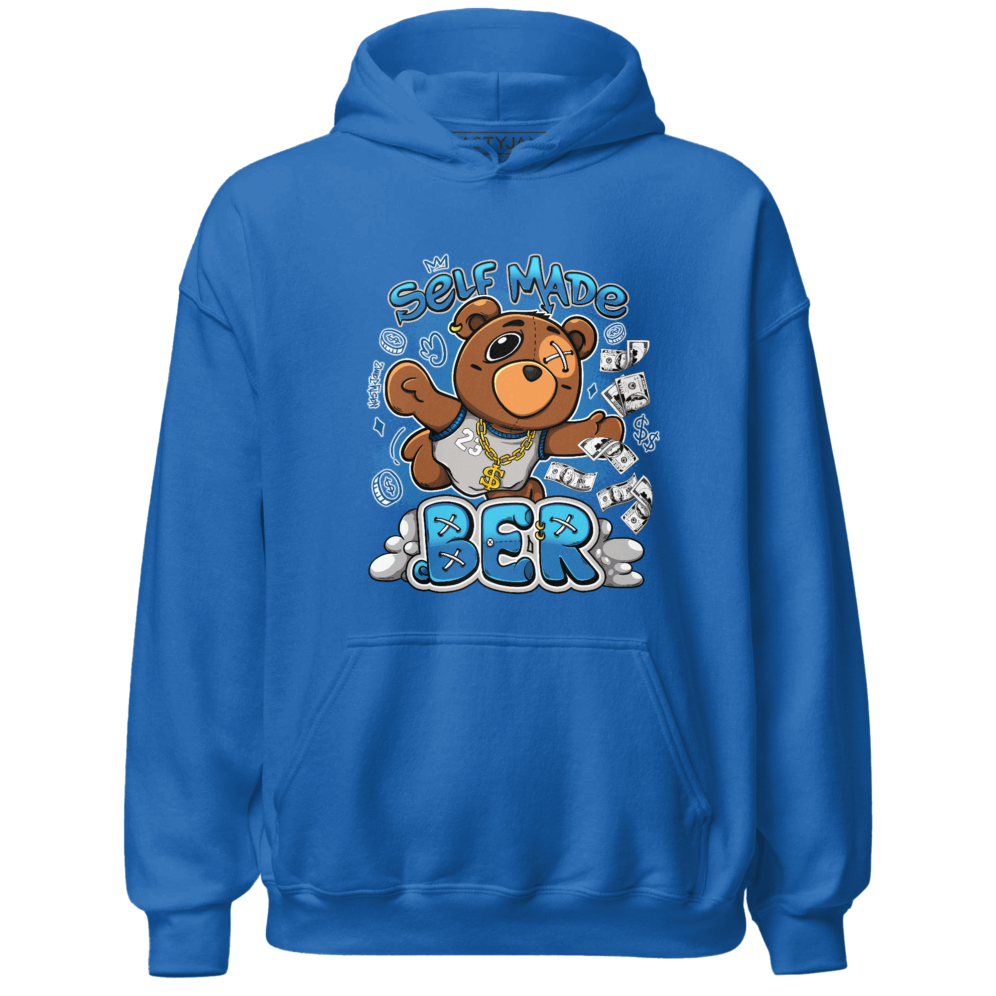 Industrial Blue 4s Hoodie Match Self Made BER - NastyJamz