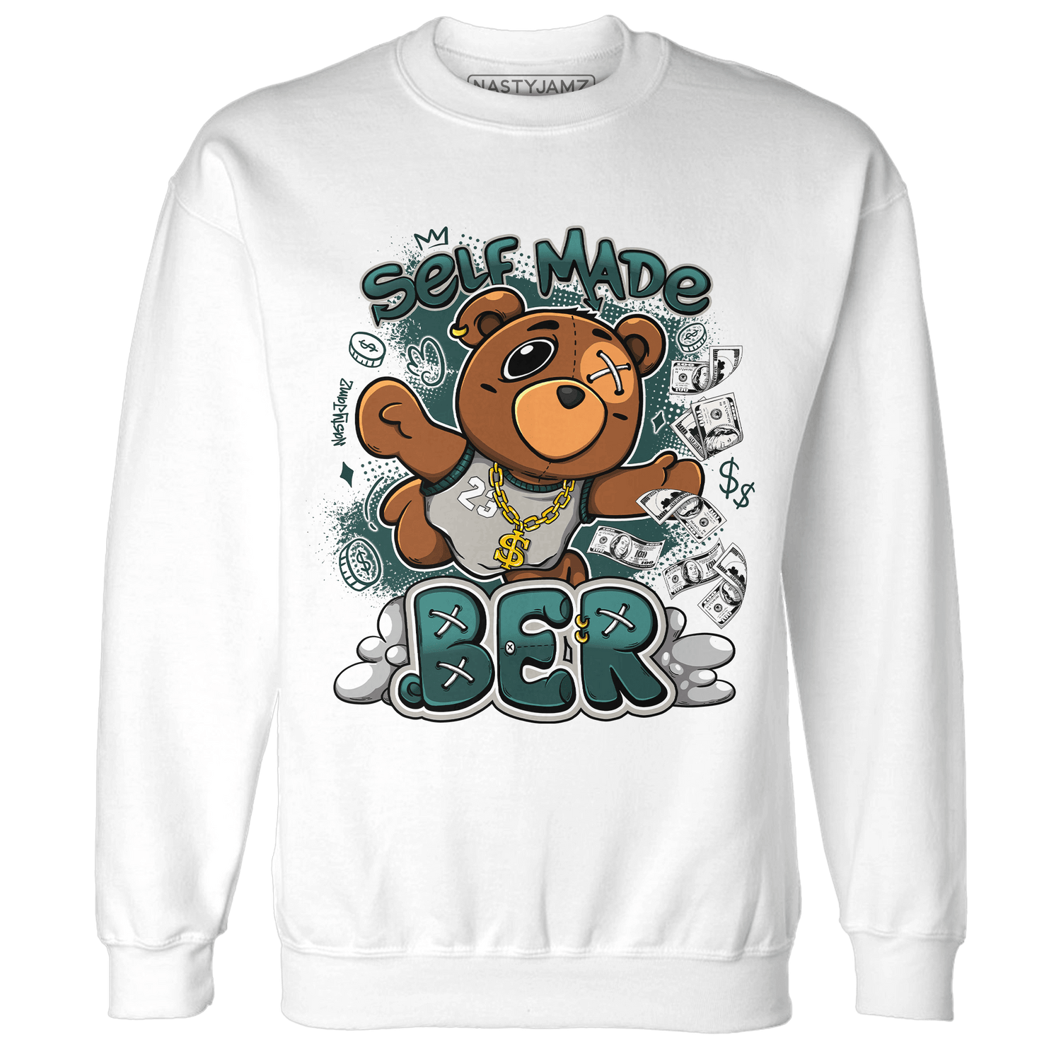 Oxidized Green 4s Sweatshirt Match Self Made BER - NastyJamz