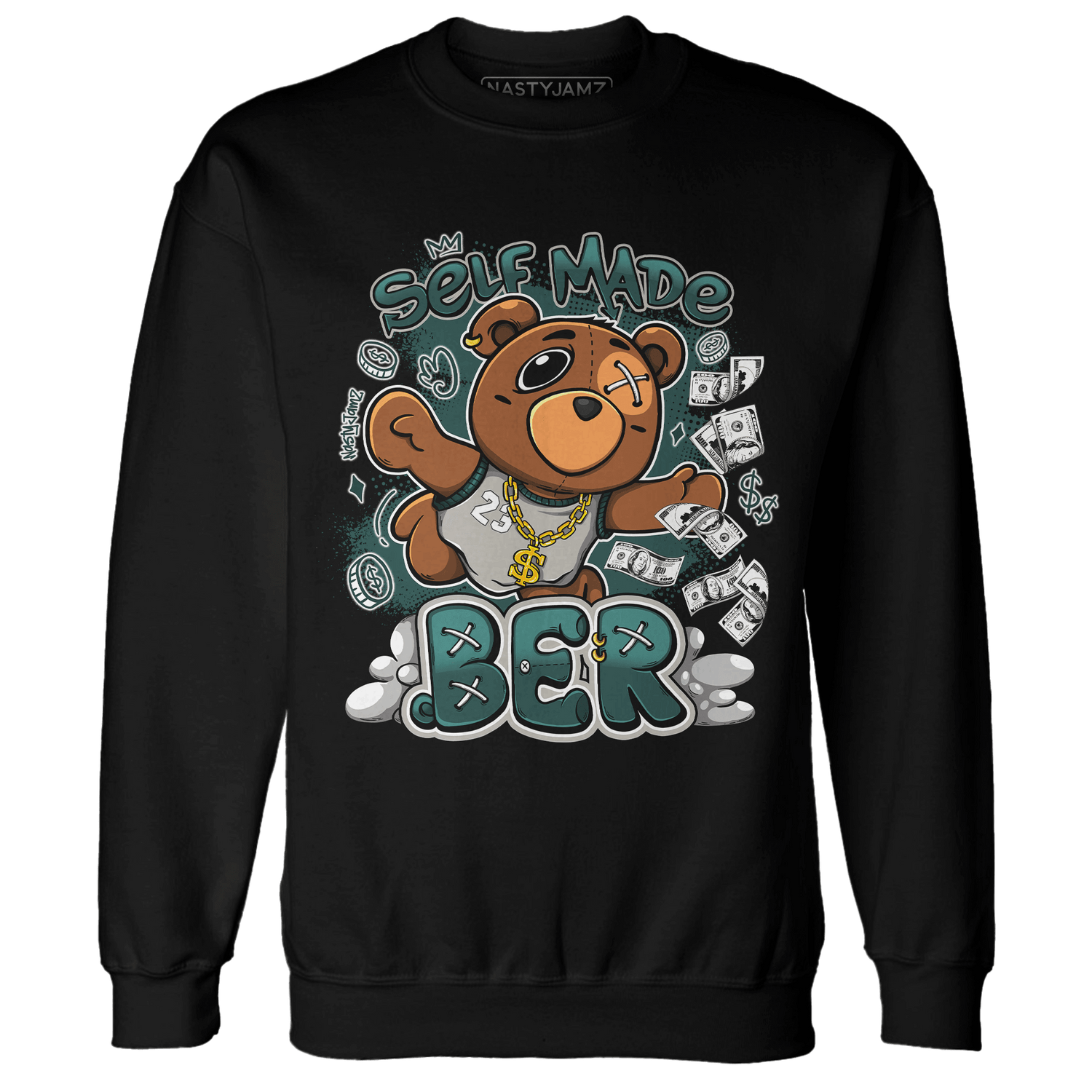 Oxidized Green 4s Sweatshirt Match Self Made BER - NastyJamz