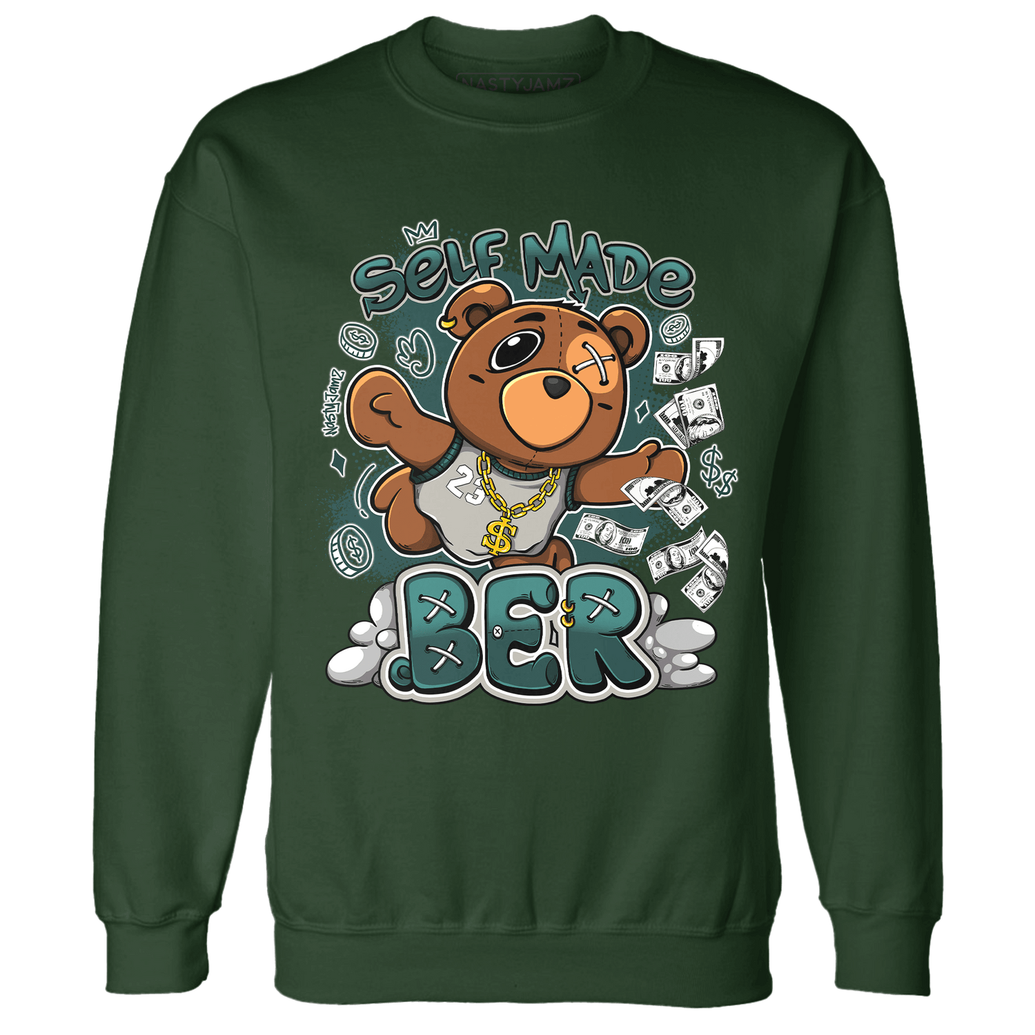 Oxidized Green 4s Sweatshirt Match Self Made BER - NastyJamz