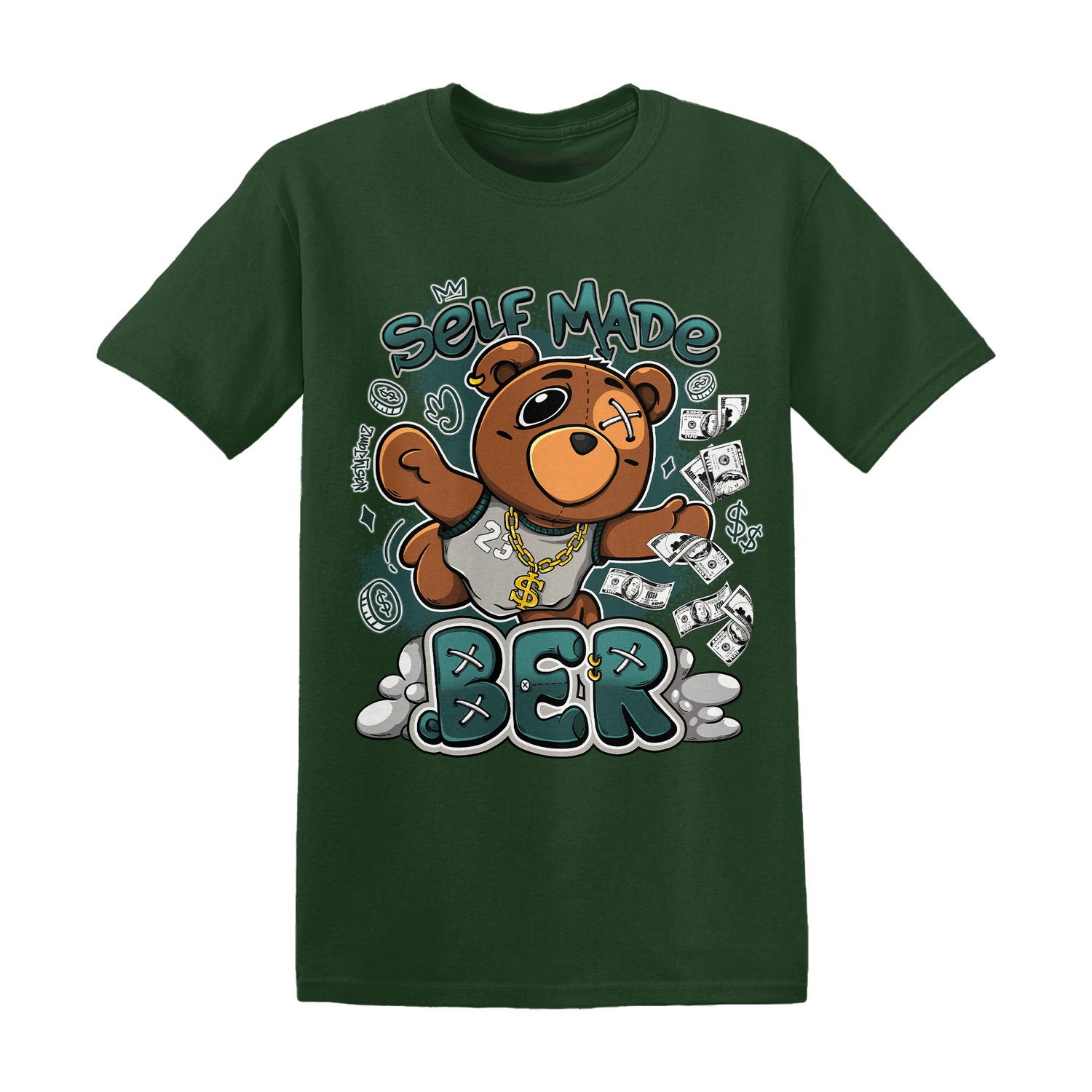 Oxidized Green 4s T Shirt Match Self Made BER - NastyJamz