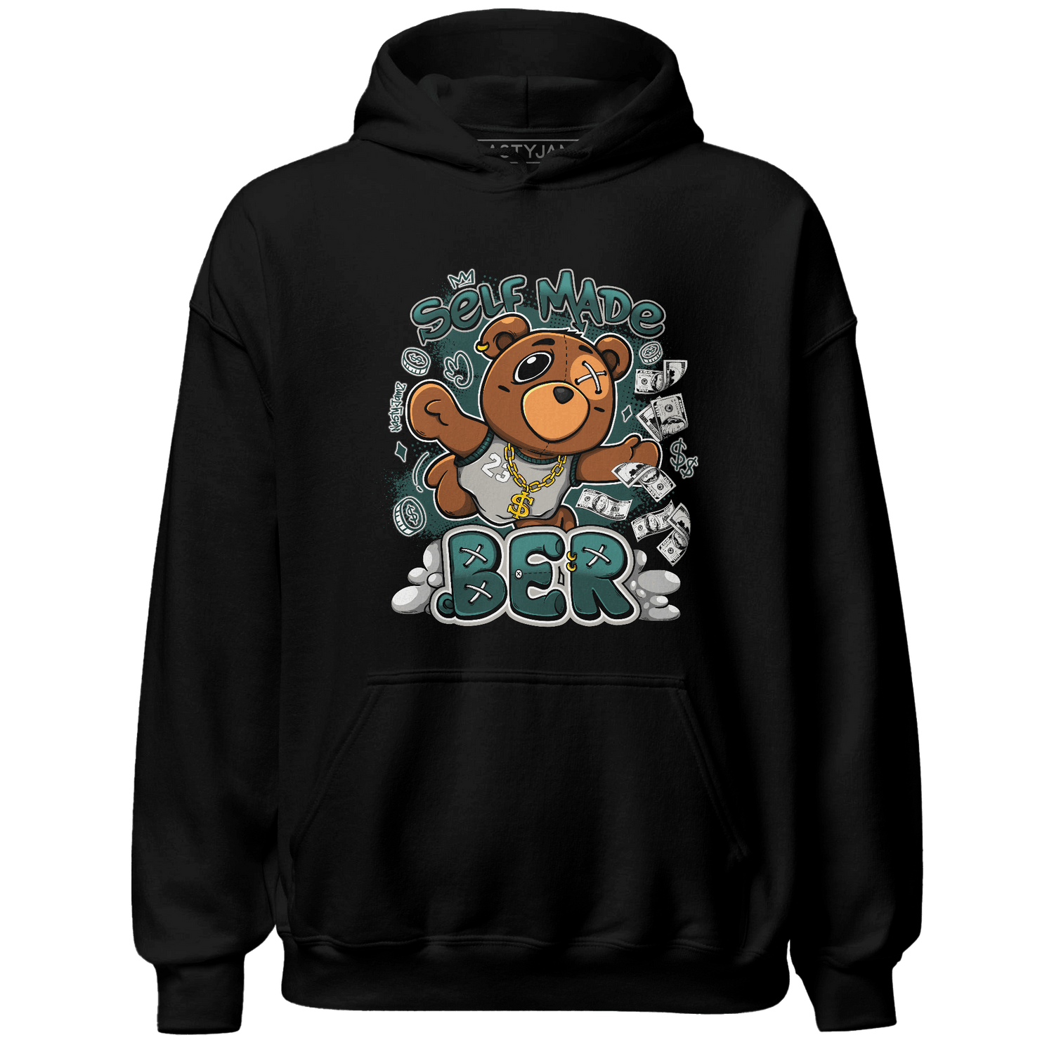 Oxidized Green 4s Hoodie Match Self Made BER - NastyJamz