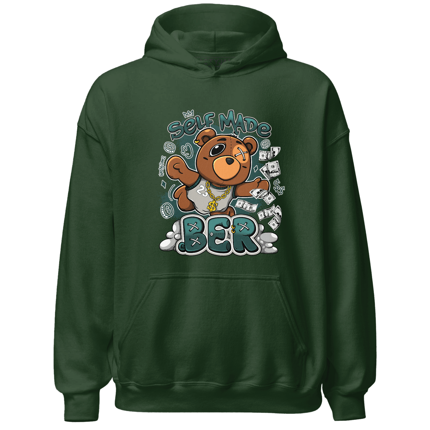 Oxidized Green 4s Hoodie Match Self Made BER - NastyJamz