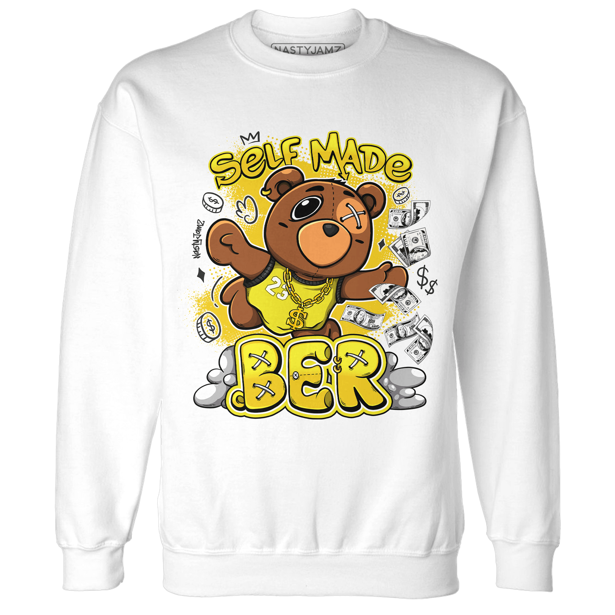 Vivid Sulfur 4s Sweatshirt Match Self Made BER - NastyJamz