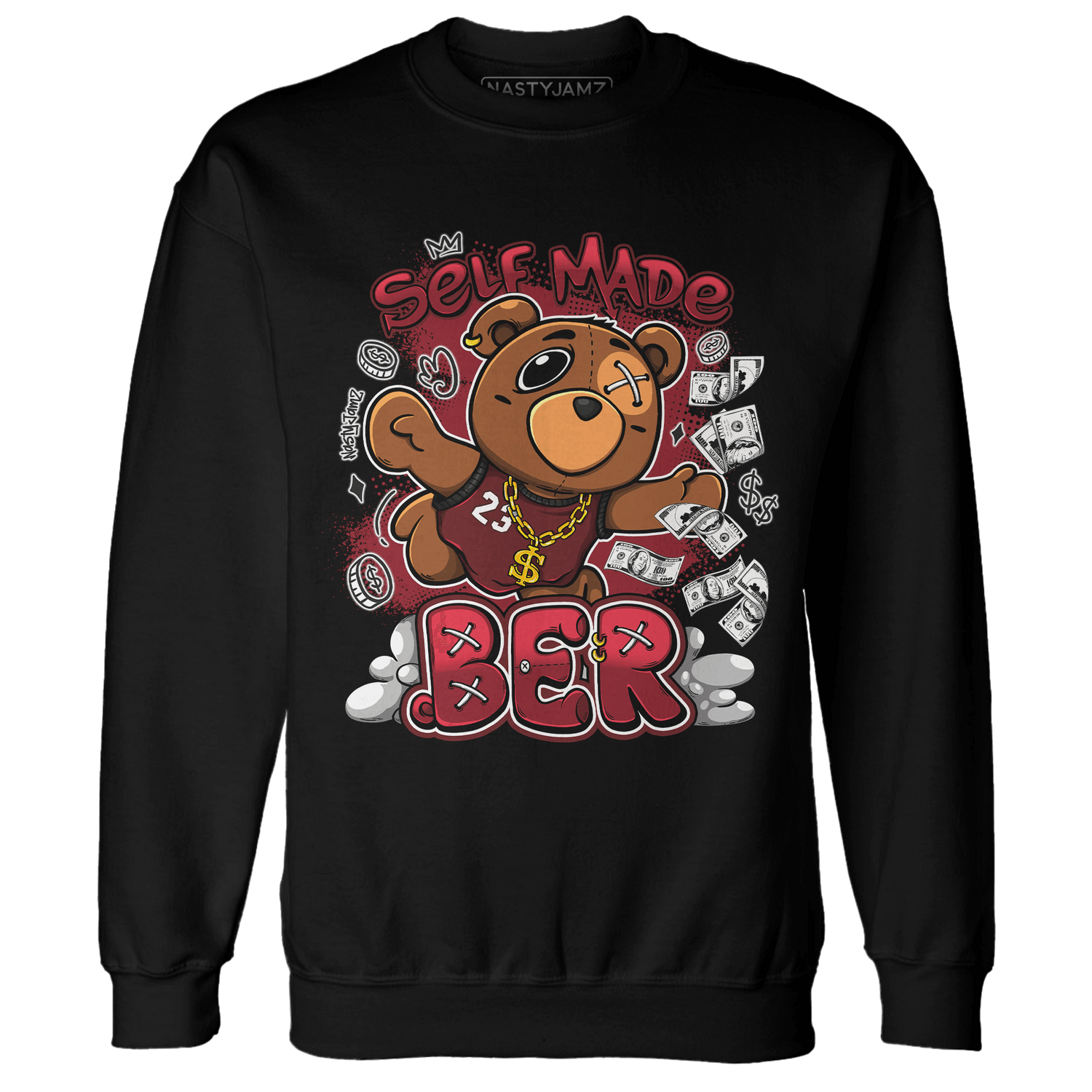 Cherry 12s Sweatshirt Match Self Made BER - NastyJamz