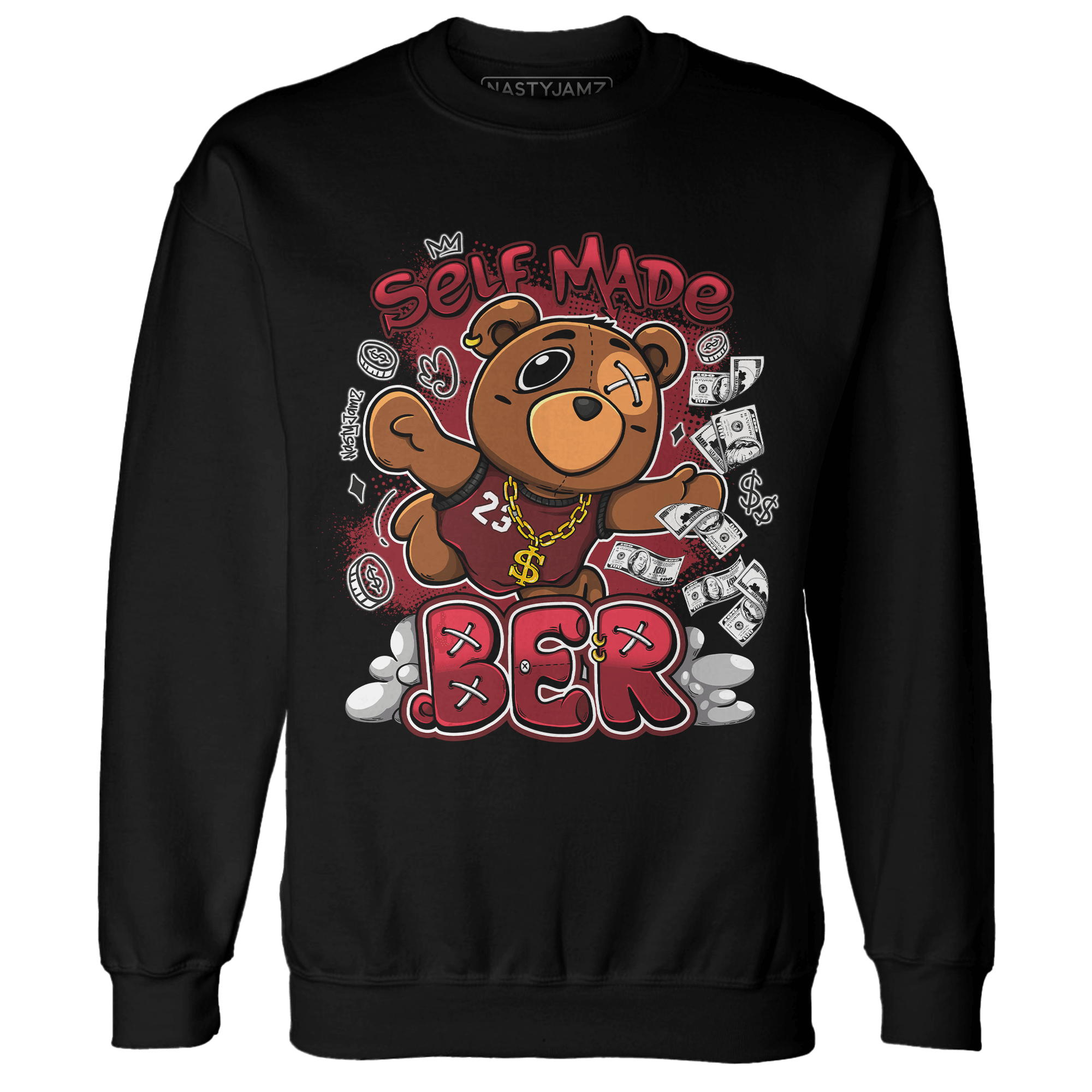 Cherry 12s Sweatshirt Match Self Made BER - NastyJamz