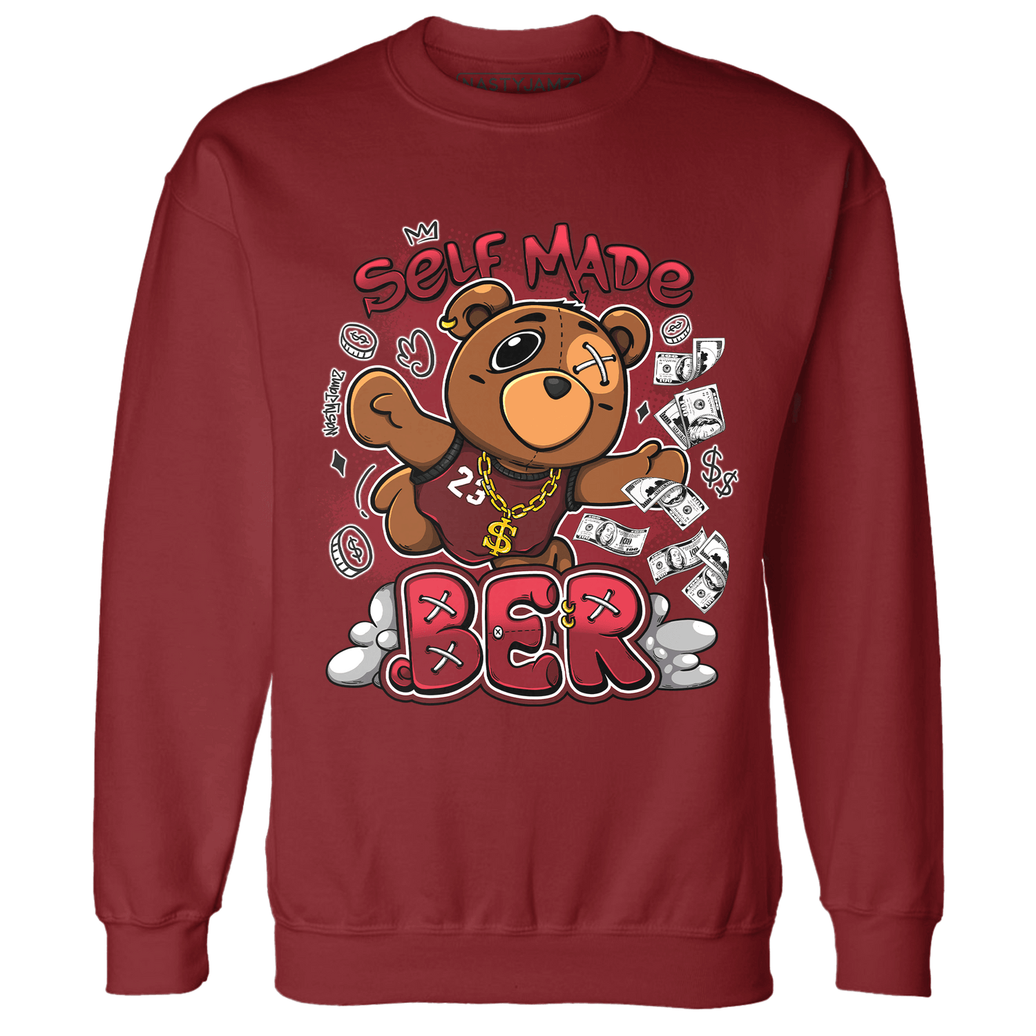 Cherry 12s Sweatshirt Match Self Made BER - NastyJamz