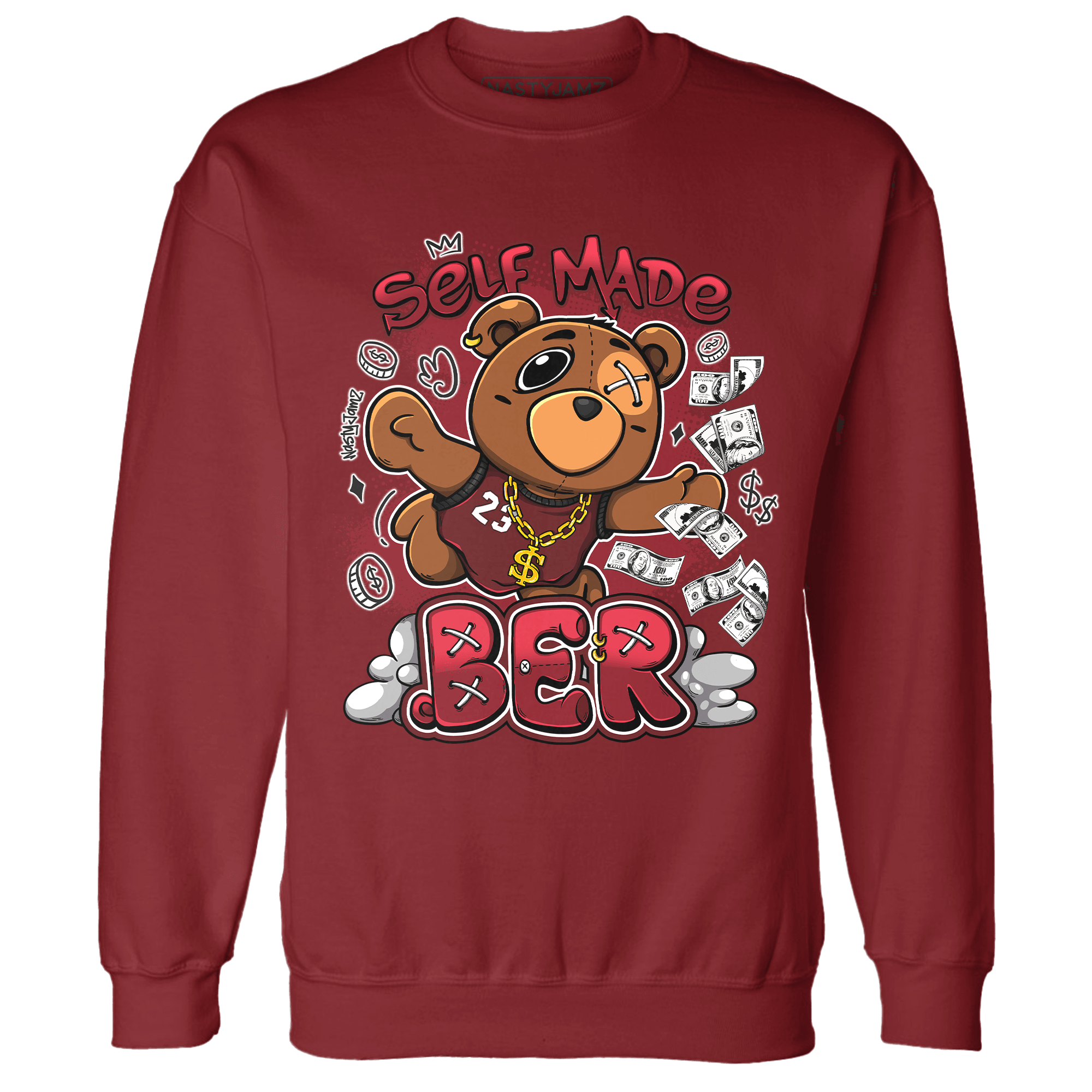 Cherry 12s Sweatshirt Match Self Made BER - NastyJamz