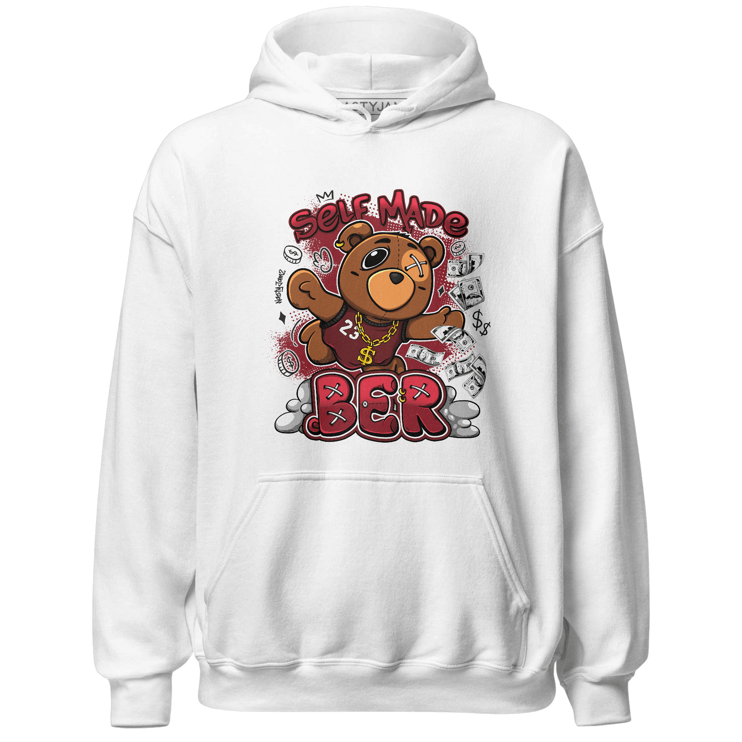 Cherry 12s Hoodie Match Self Made BER - NastyJamz