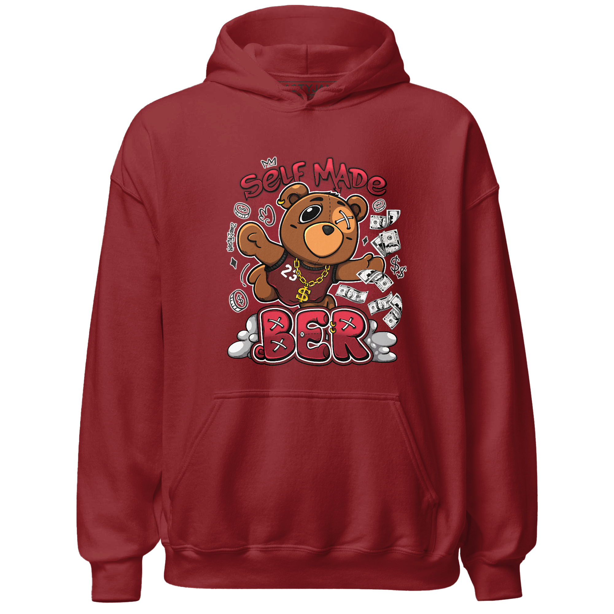 Cherry 12s Hoodie Match Self Made BER - NastyJamz