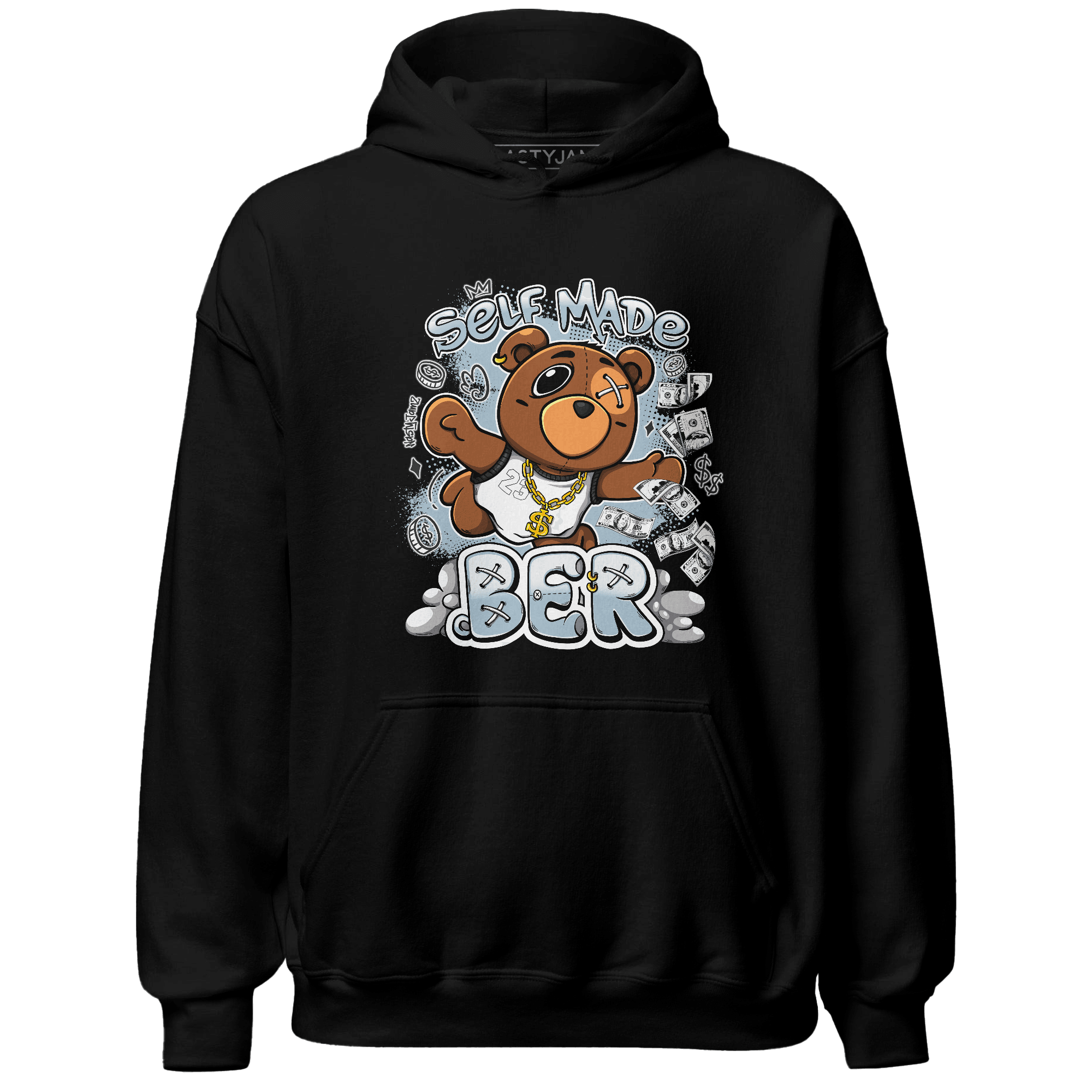 Blue Grey 13s Hoodie Match Self Made BER - NastyJamz