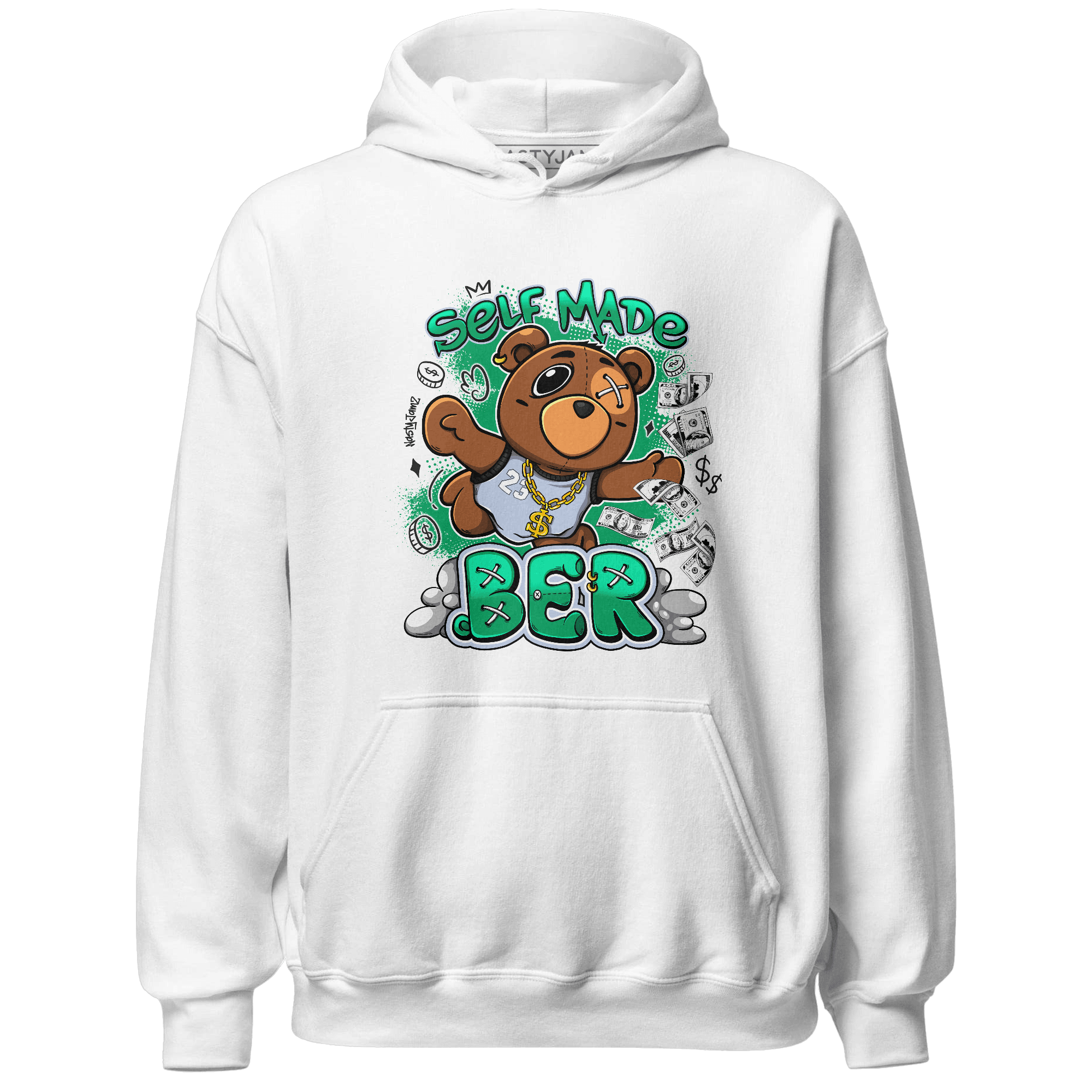 Lucky Green 5s Hoodie Match Self Made BER - NastyJamz