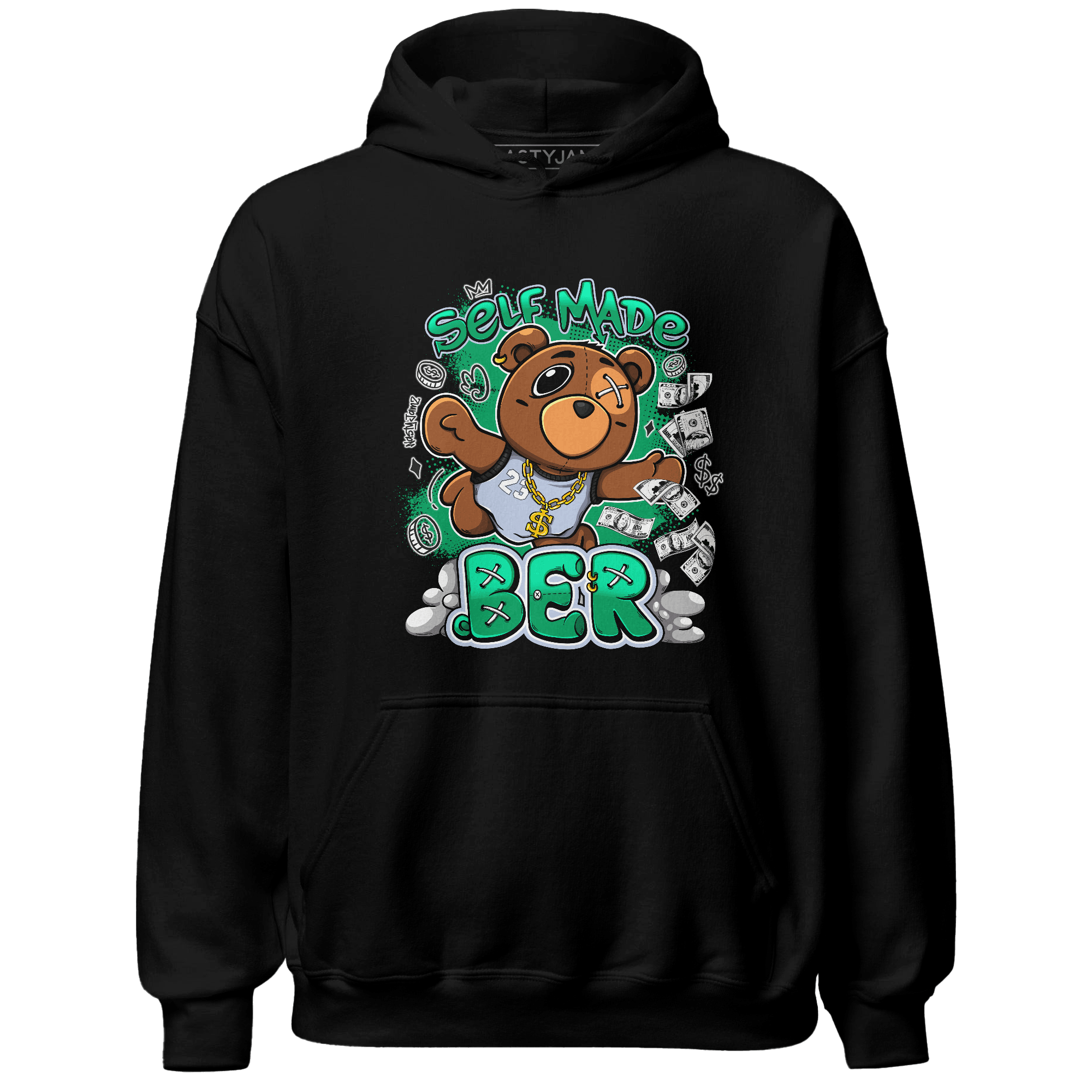 Lucky Green 5s Hoodie Match Self Made BER - NastyJamz