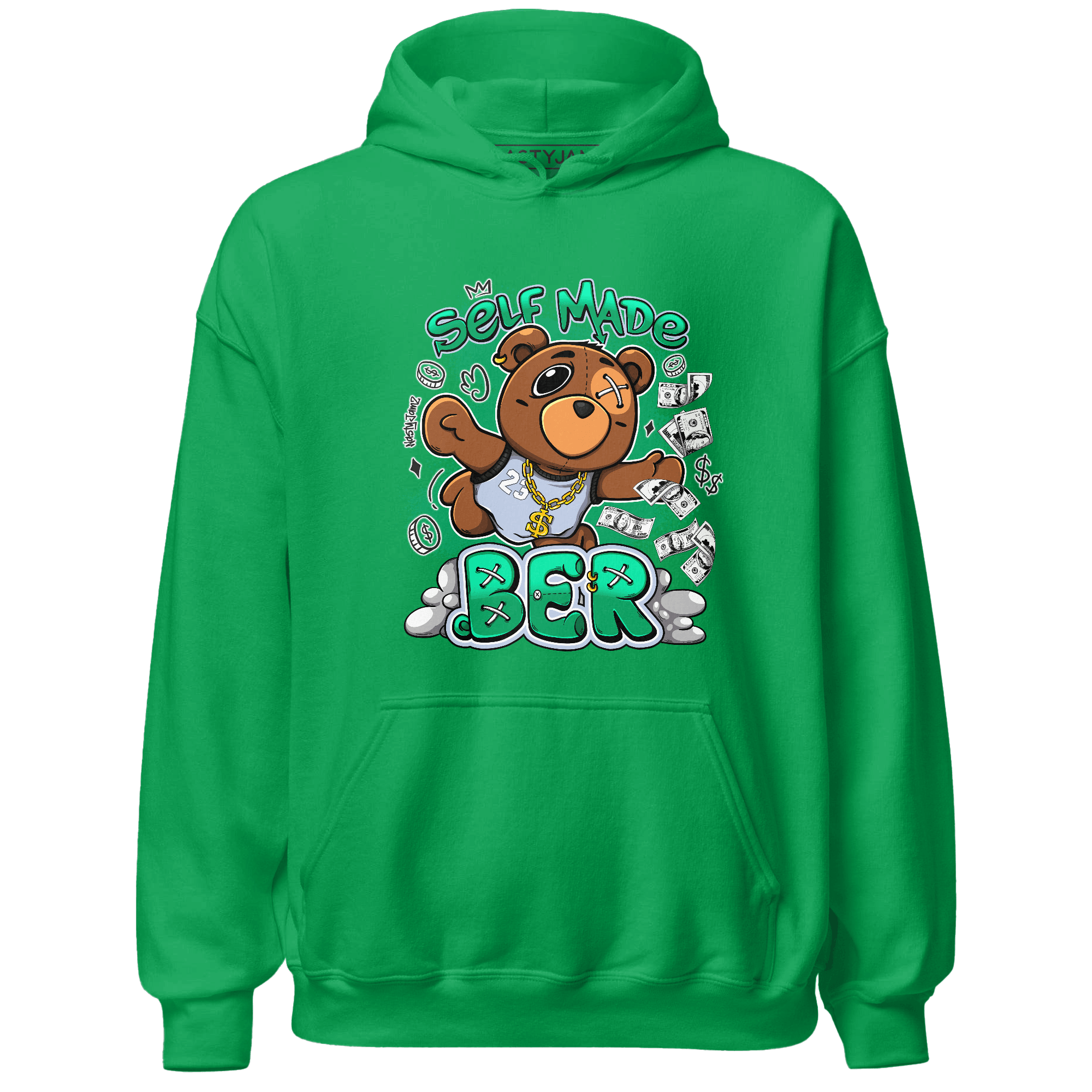 Lucky Green 5s Hoodie Match Self Made BER - NastyJamz
