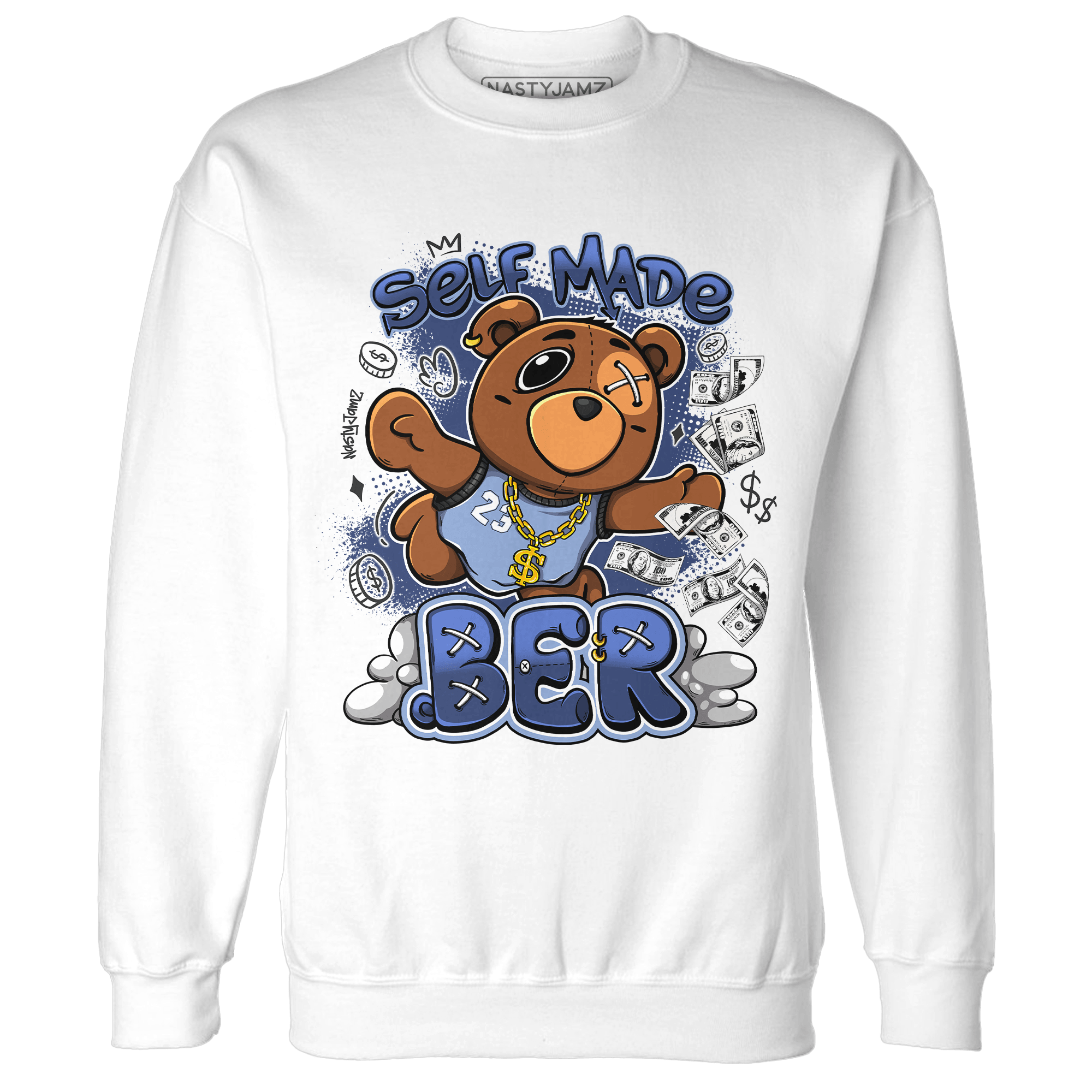 Midnight Navy 5s Sweatshirt Match Self Made BER - NastyJamz