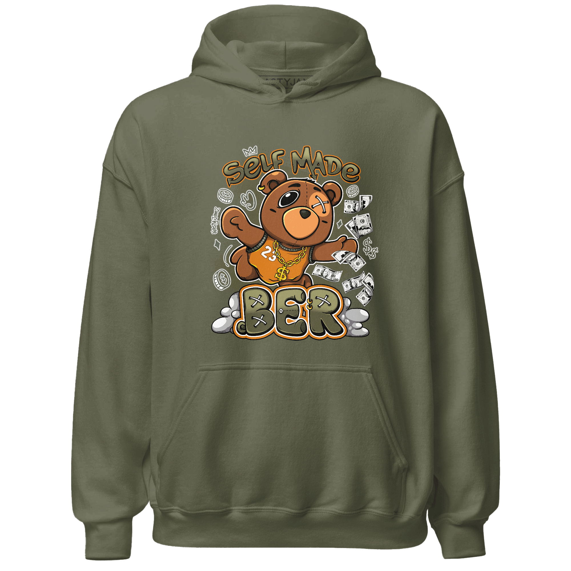 Olive 5s Hoodie Match Self Made BER - NastyJamz