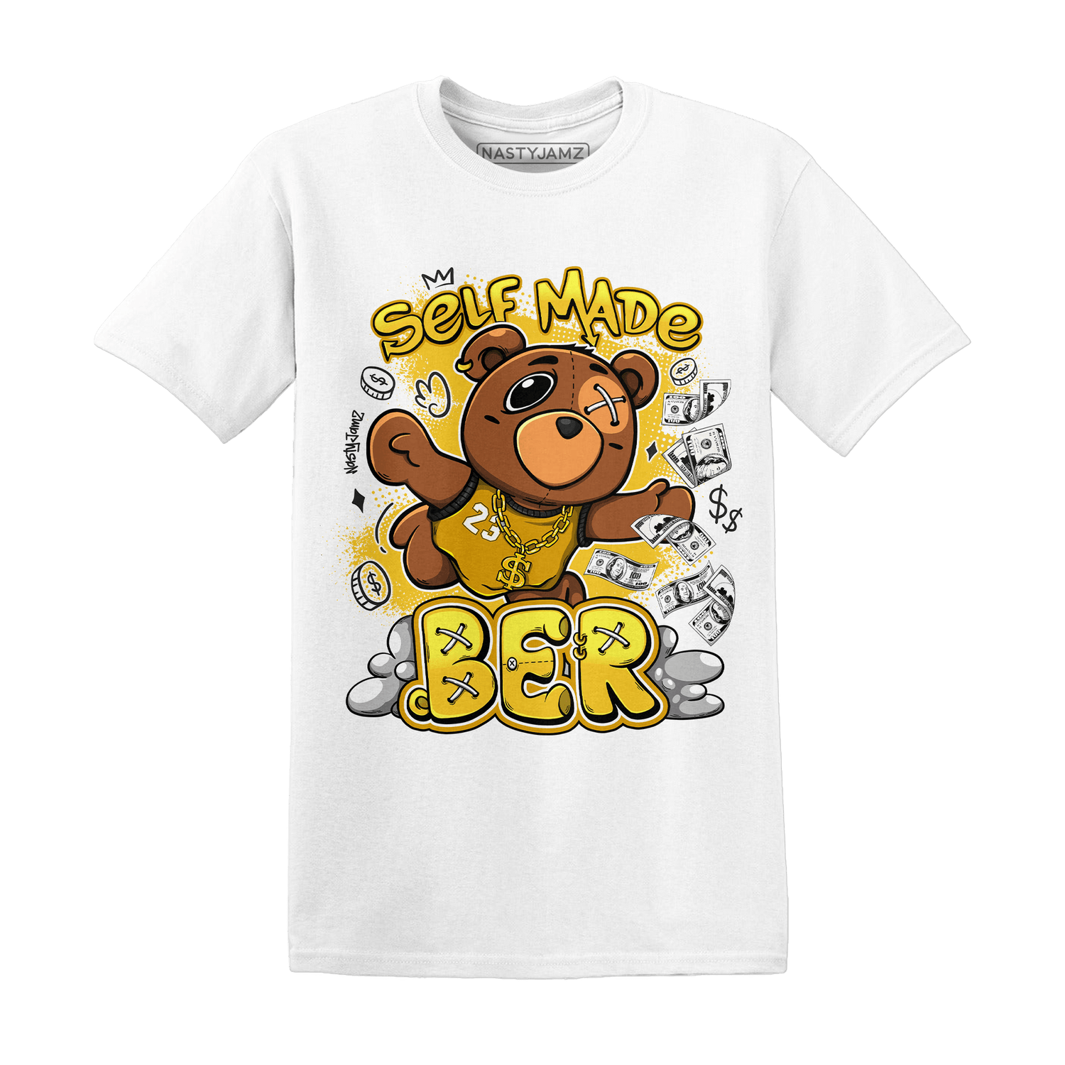 Yellow Ochre 6s T Shirt Match Self Made BER - NastyJamz