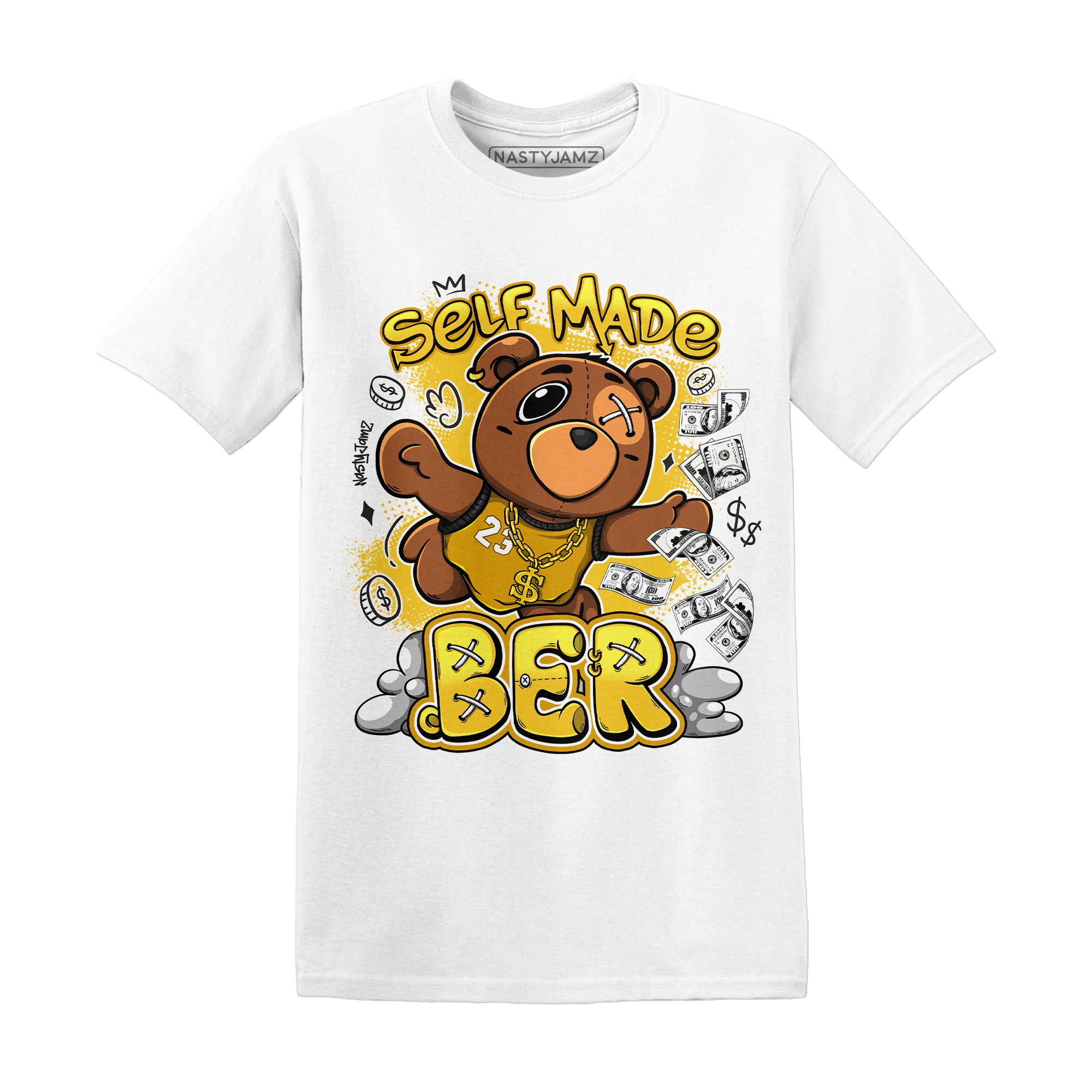 Yellow Ochre 6s T Shirt Match Self Made BER - NastyJamz