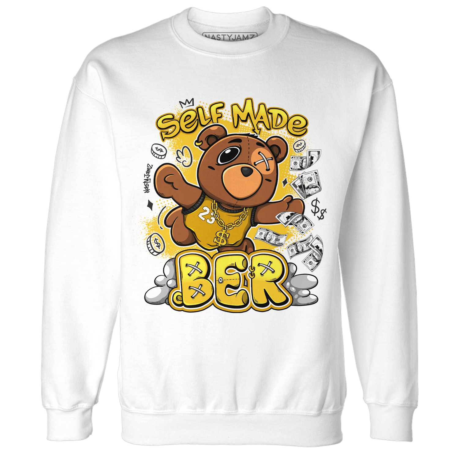 Yellow Ochre 6s Sweatshirt Match Self Made BER - NastyJamz