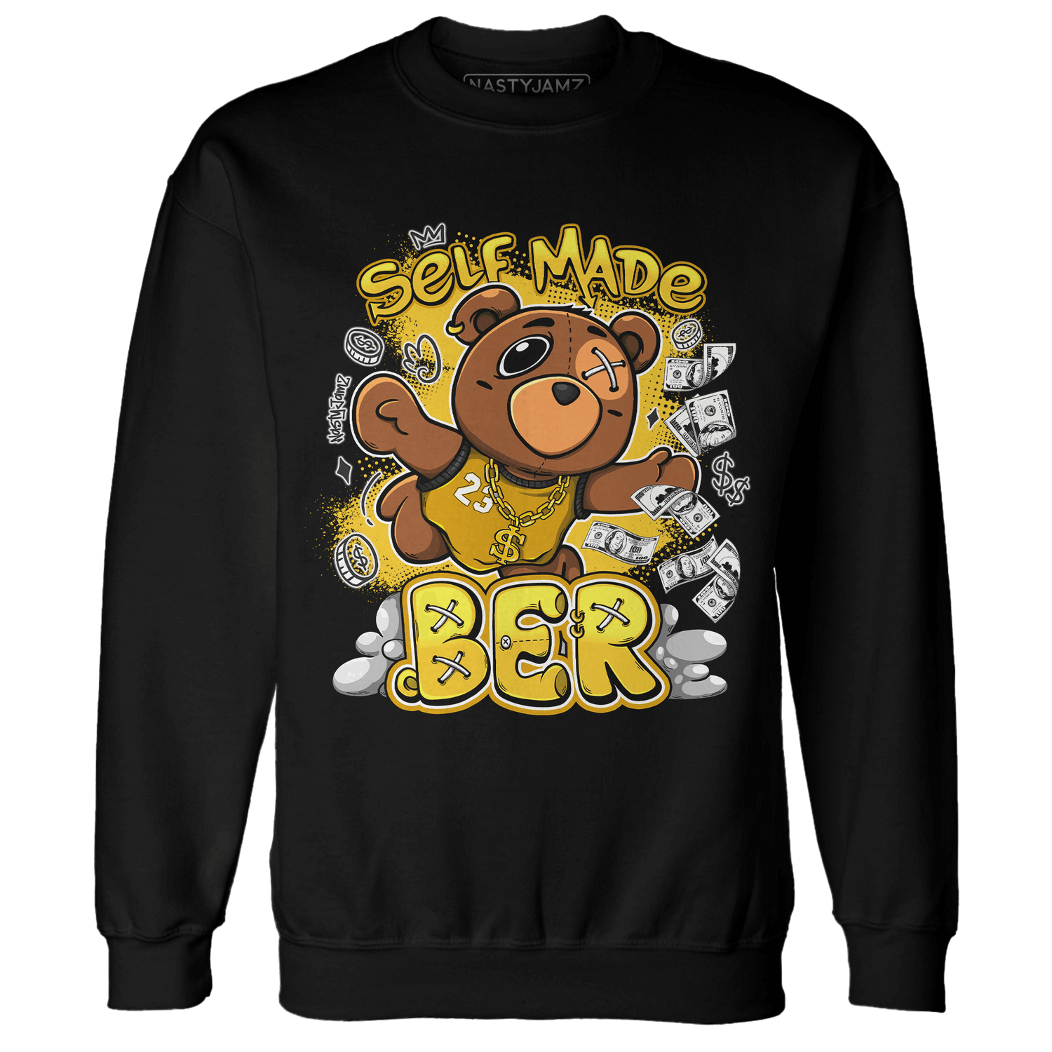 Yellow Ochre 6s Sweatshirt Match Self Made BER - NastyJamz