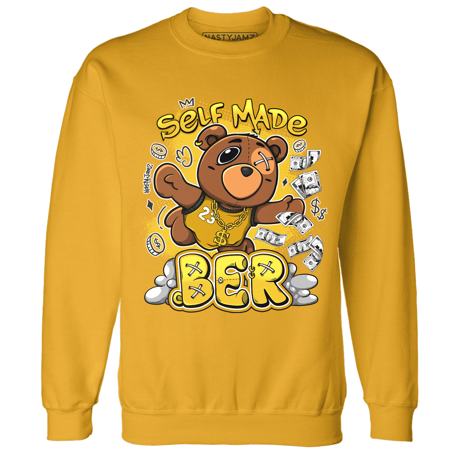 Yellow Ochre 6s Sweatshirt Match Self Made BER - NastyJamz
