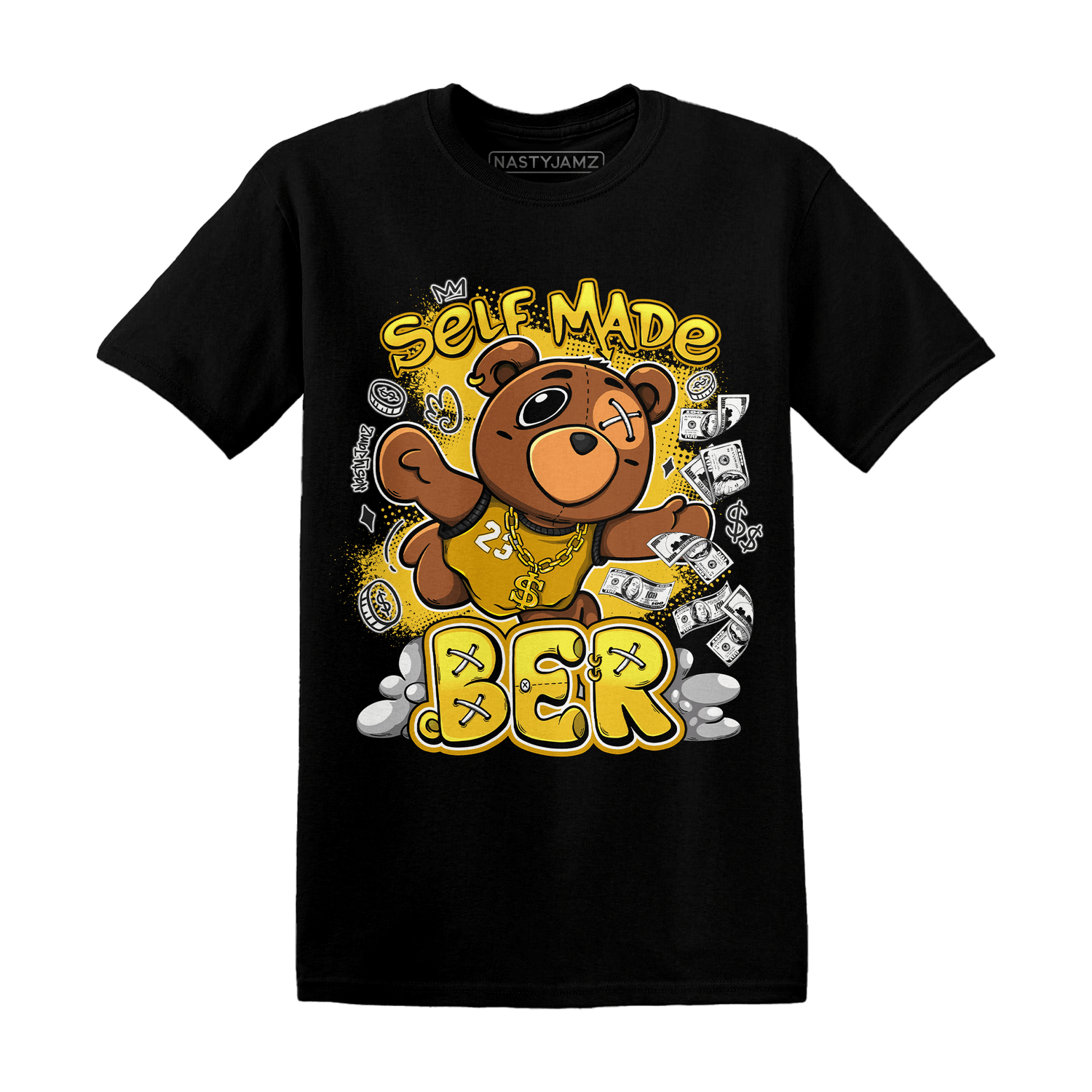 Yellow Ochre 6s T Shirt Match Self Made BER - NastyJamz