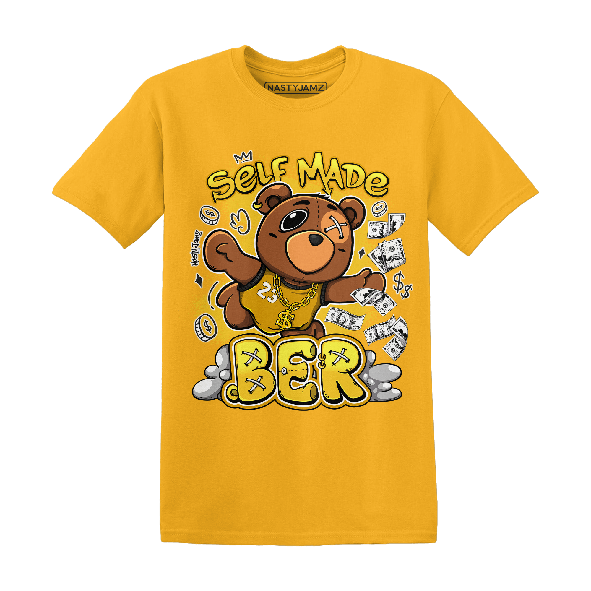 Yellow Ochre 6s T Shirt Match Self Made BER - NastyJamz