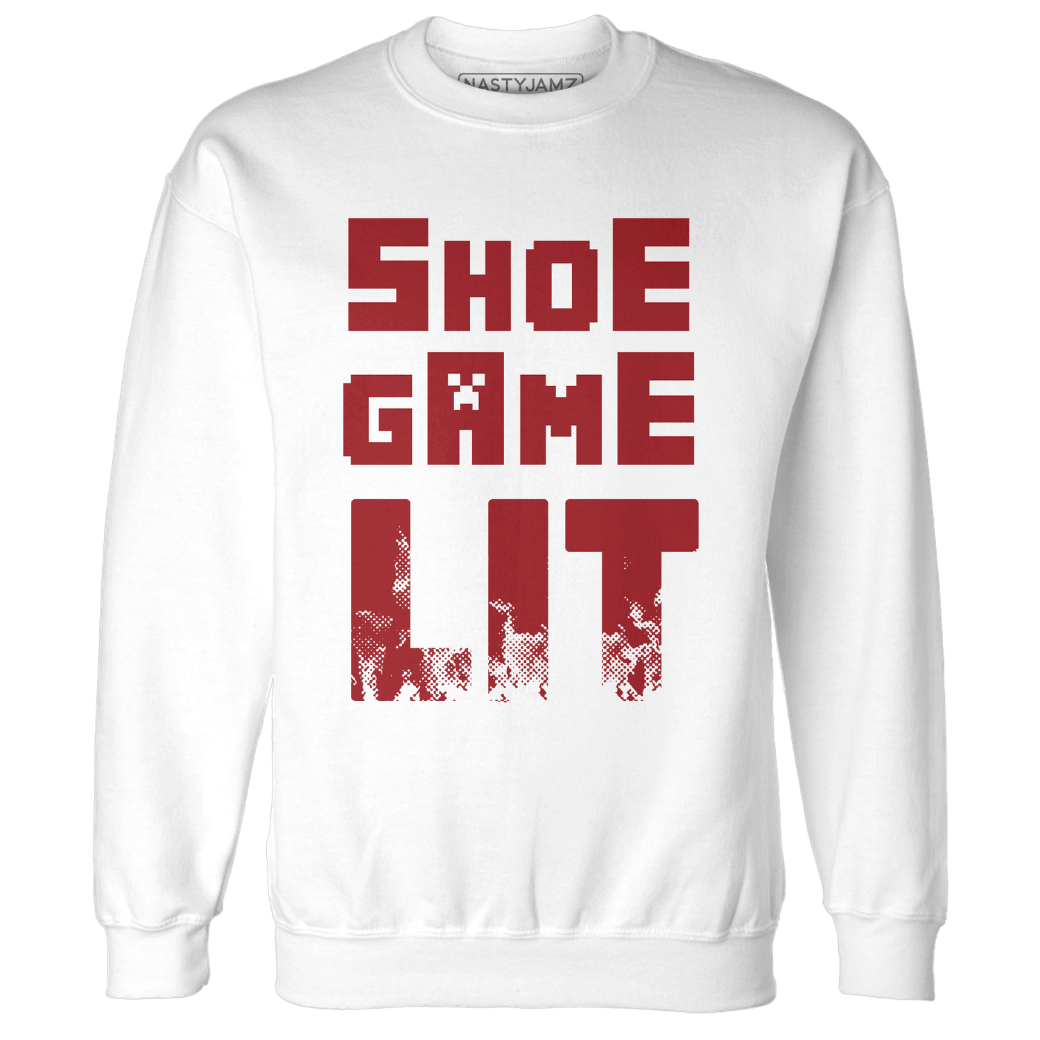 Retro Red Taxi 12s Sweatshirt Match Shoe Game Lit - NastyJamz