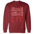 Retro Red Taxi 12s Sweatshirt Match Shoe Game Lit - NastyJamz