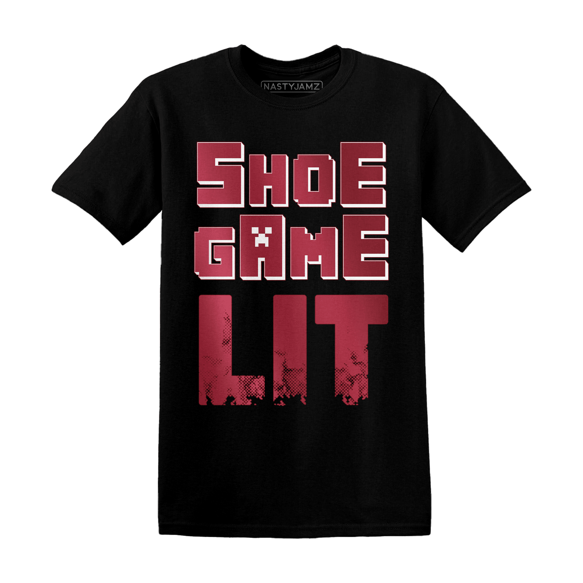 High 85 Metallic Burgundy 1s T Shirt Match Shoe Game Lit - NastyJamz