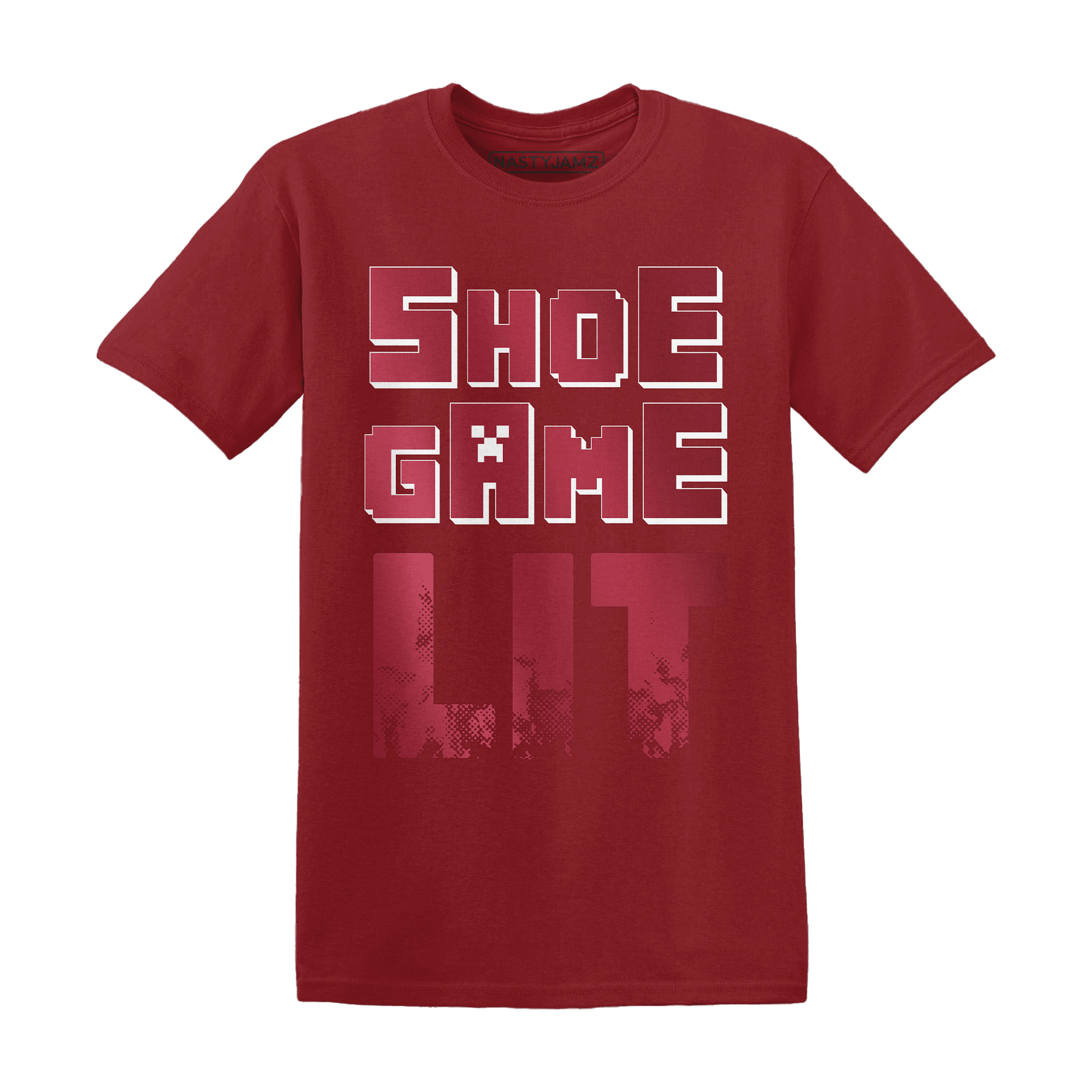 High 85 Metallic Burgundy 1s T Shirt Match Shoe Game Lit - NastyJamz
