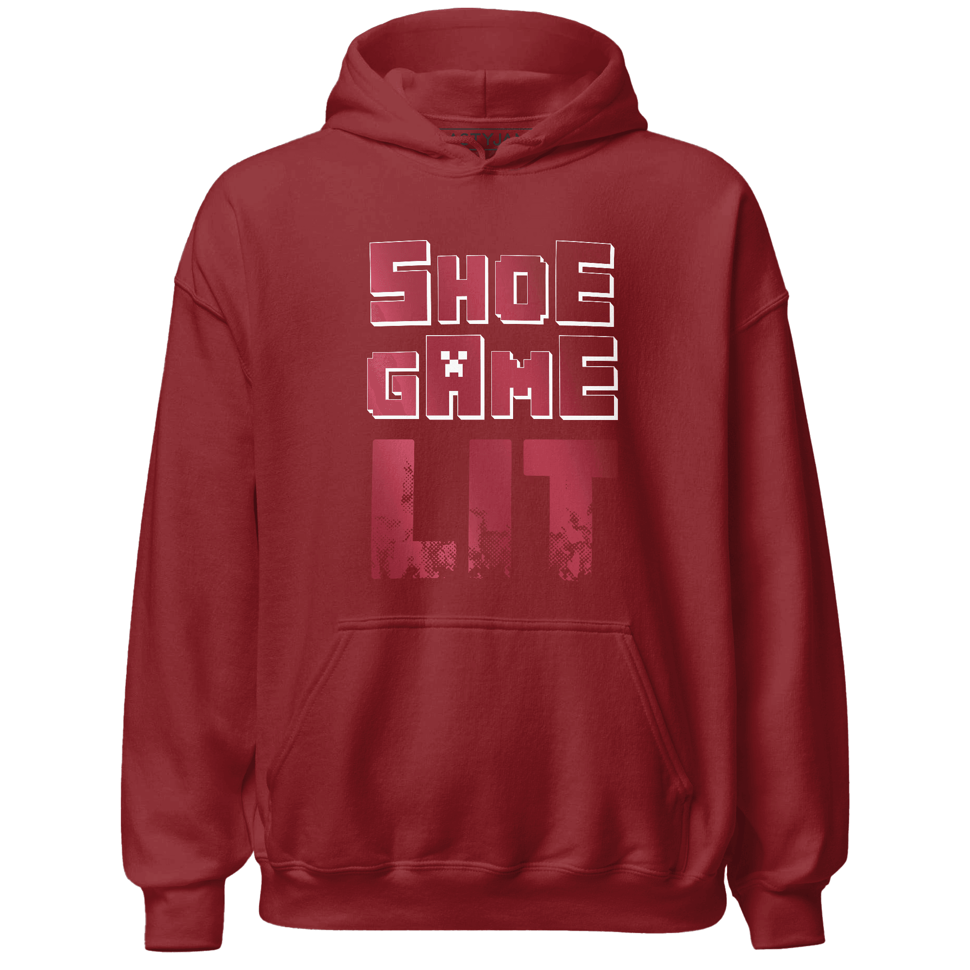 High 85 Metallic Burgundy 1s Hoodie Match Shoe Game Lit - NastyJamz
