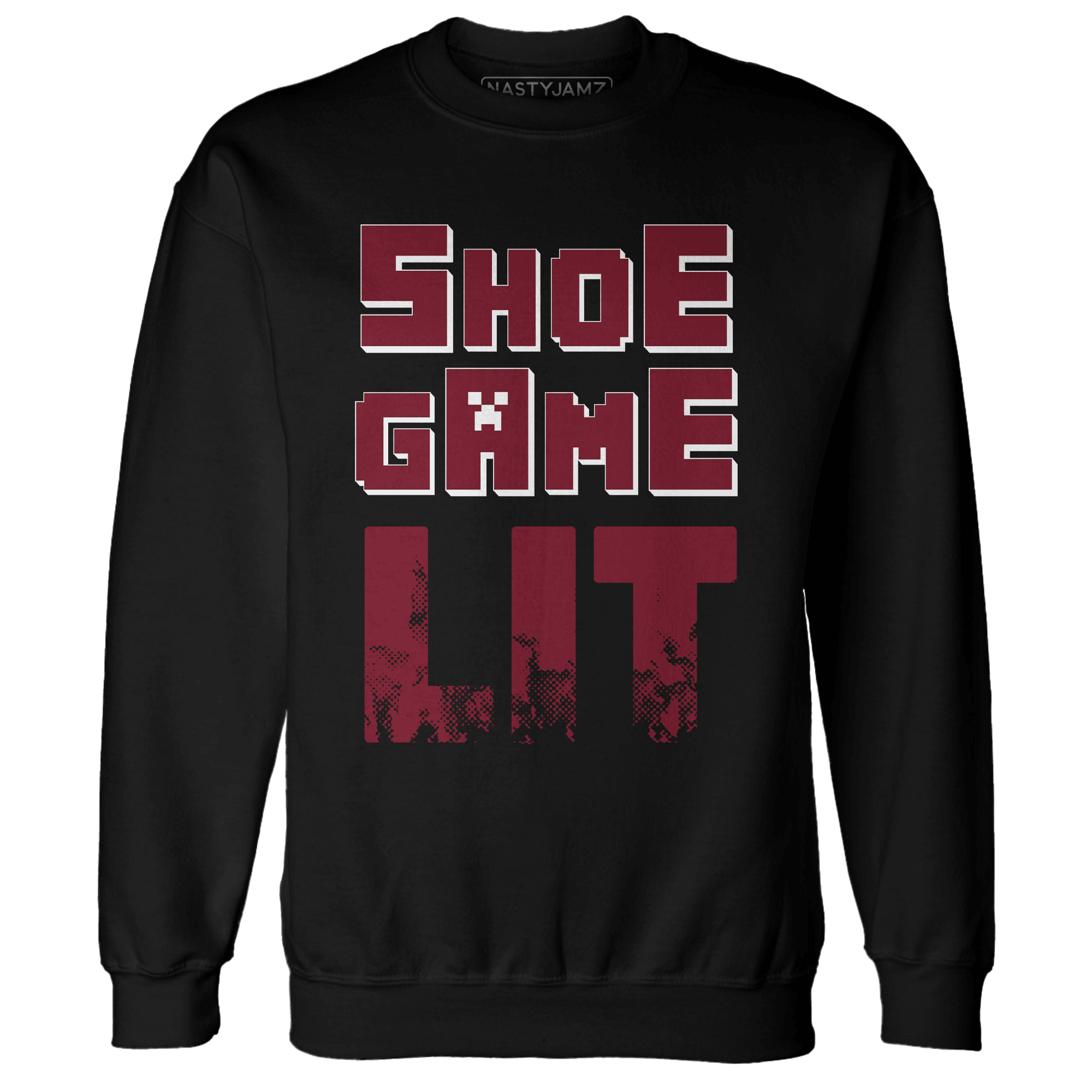 High White Team Red 1s Sweatshirt Match Shoe Game Lit - NastyJamz