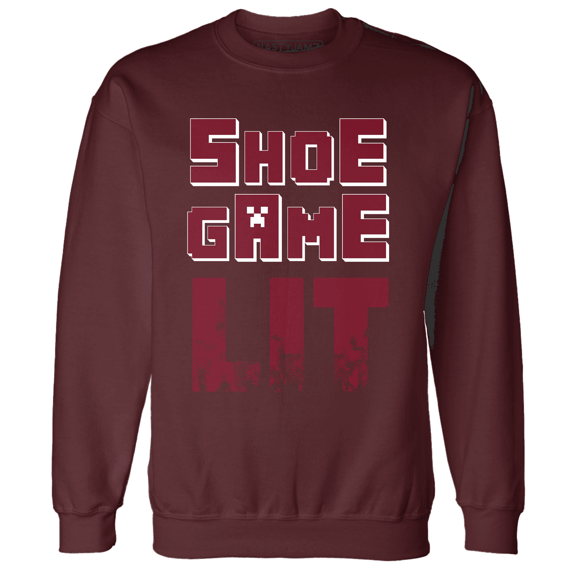 High White Team Red 1s Sweatshirt Match Shoe Game Lit - NastyJamz