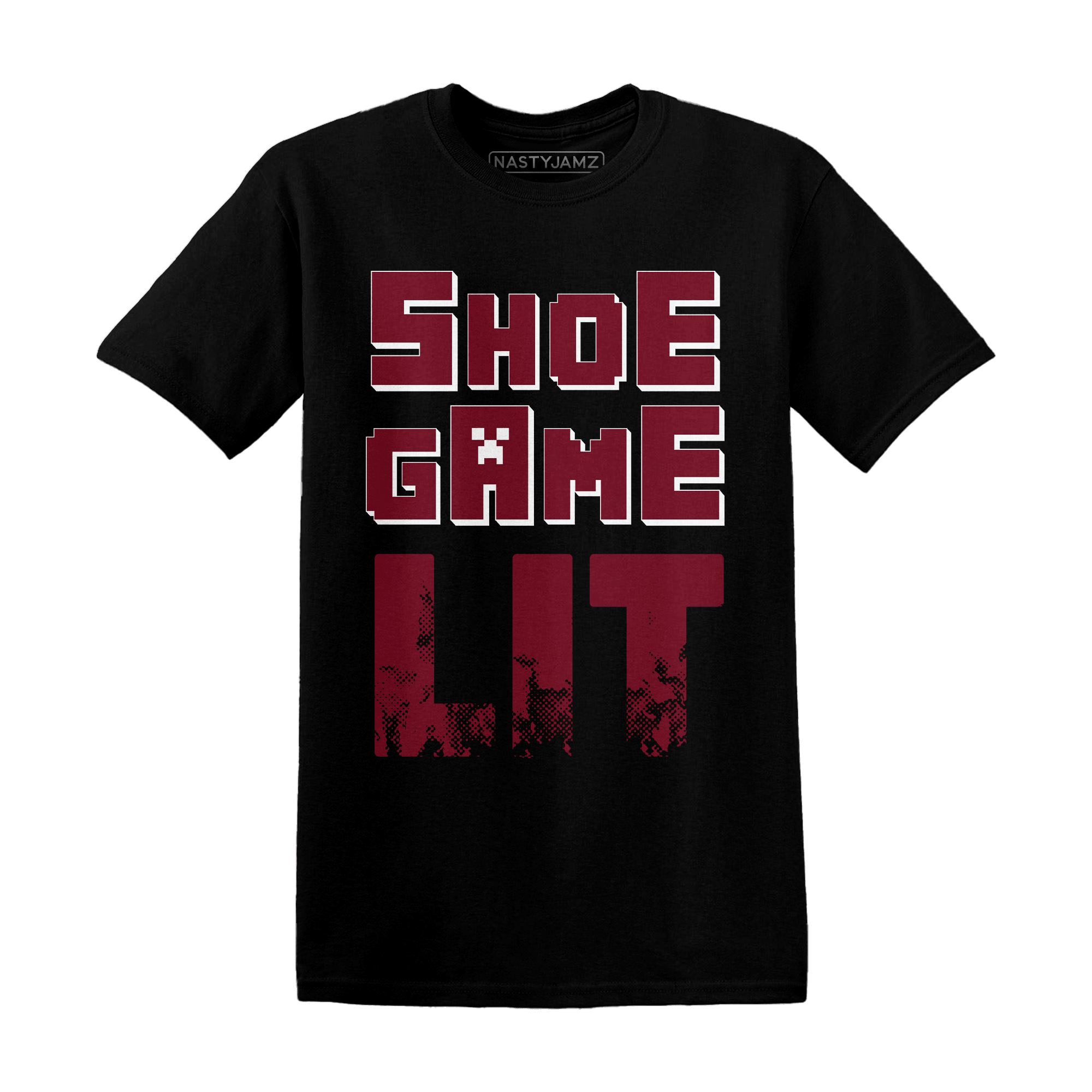 High White Team Red 1s T Shirt Match Shoe Game Lit - NastyJamz