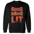 Georgia Peach 3s Sweatshirt Match Shoe Game Lit - NastyJamz