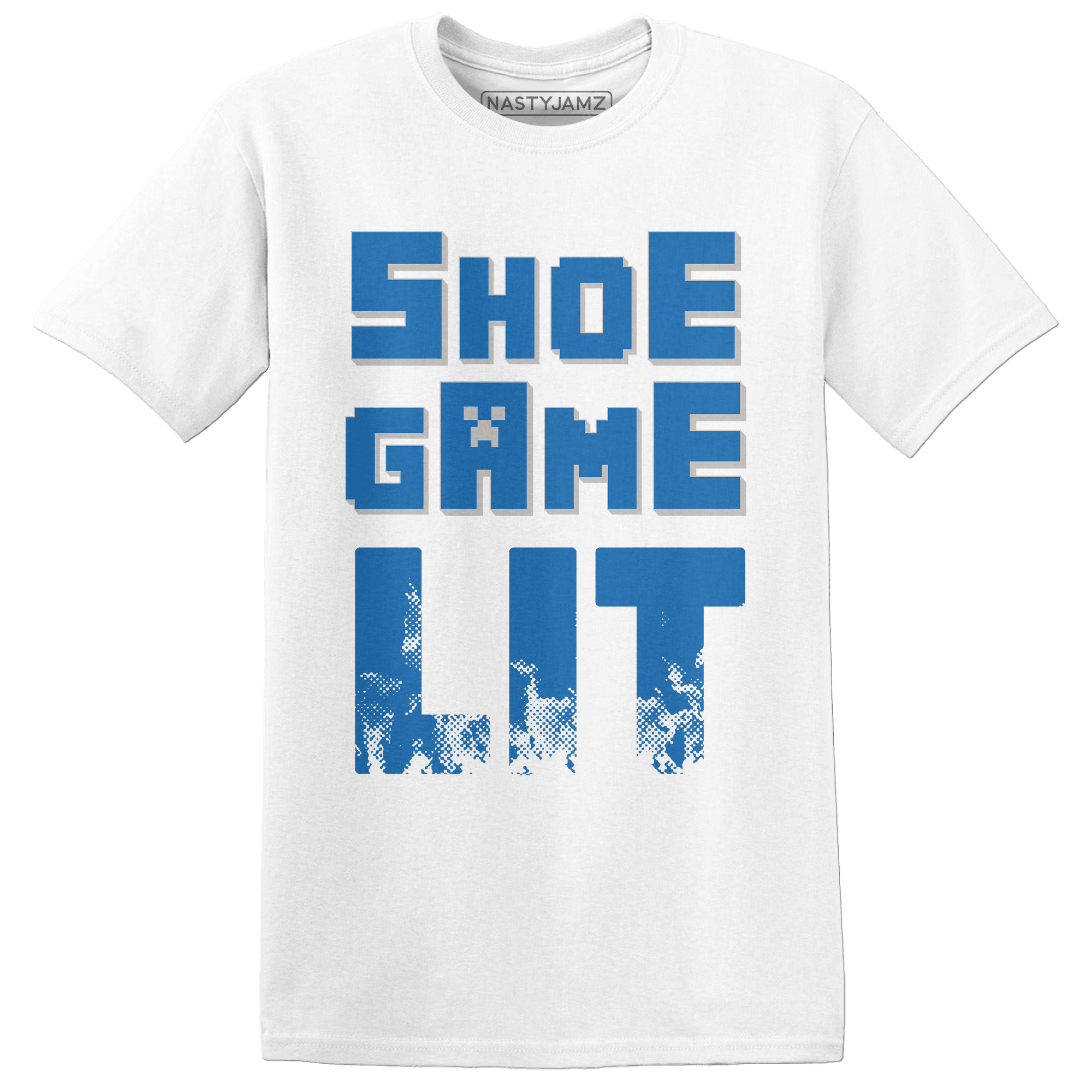 Industrial Blue 4s T Shirt Match Shoe Game Lit - NastyJamz