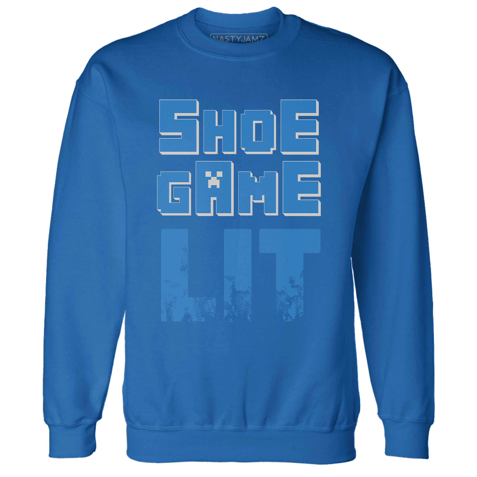 Industrial Blue 4s Sweatshirt Match Shoe Game Lit - NastyJamz