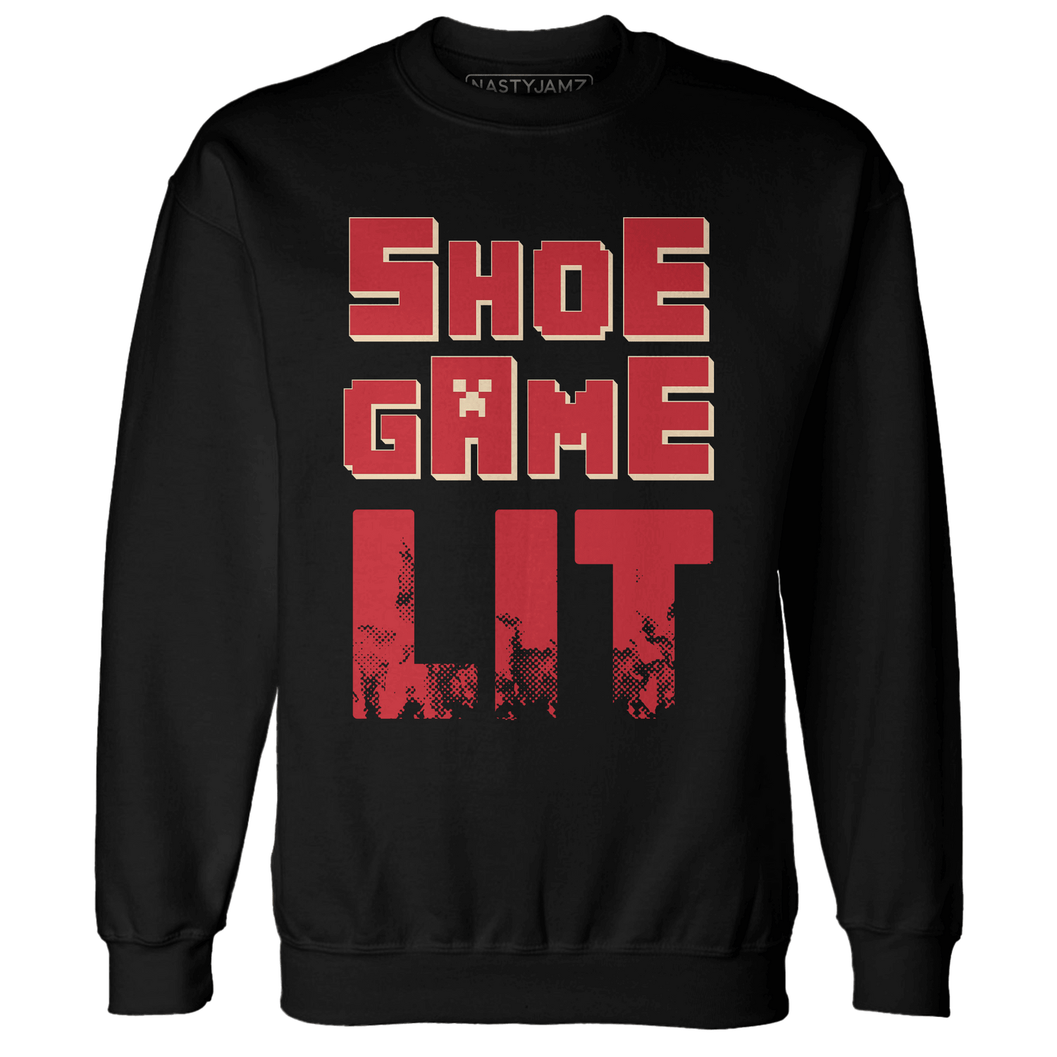 Jumman Jack University Red Sweatshirt Match Shoe Game Lit - NastyJamz