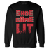 Jumman Jack University Red Sweatshirt Match Shoe Game Lit - NastyJamz