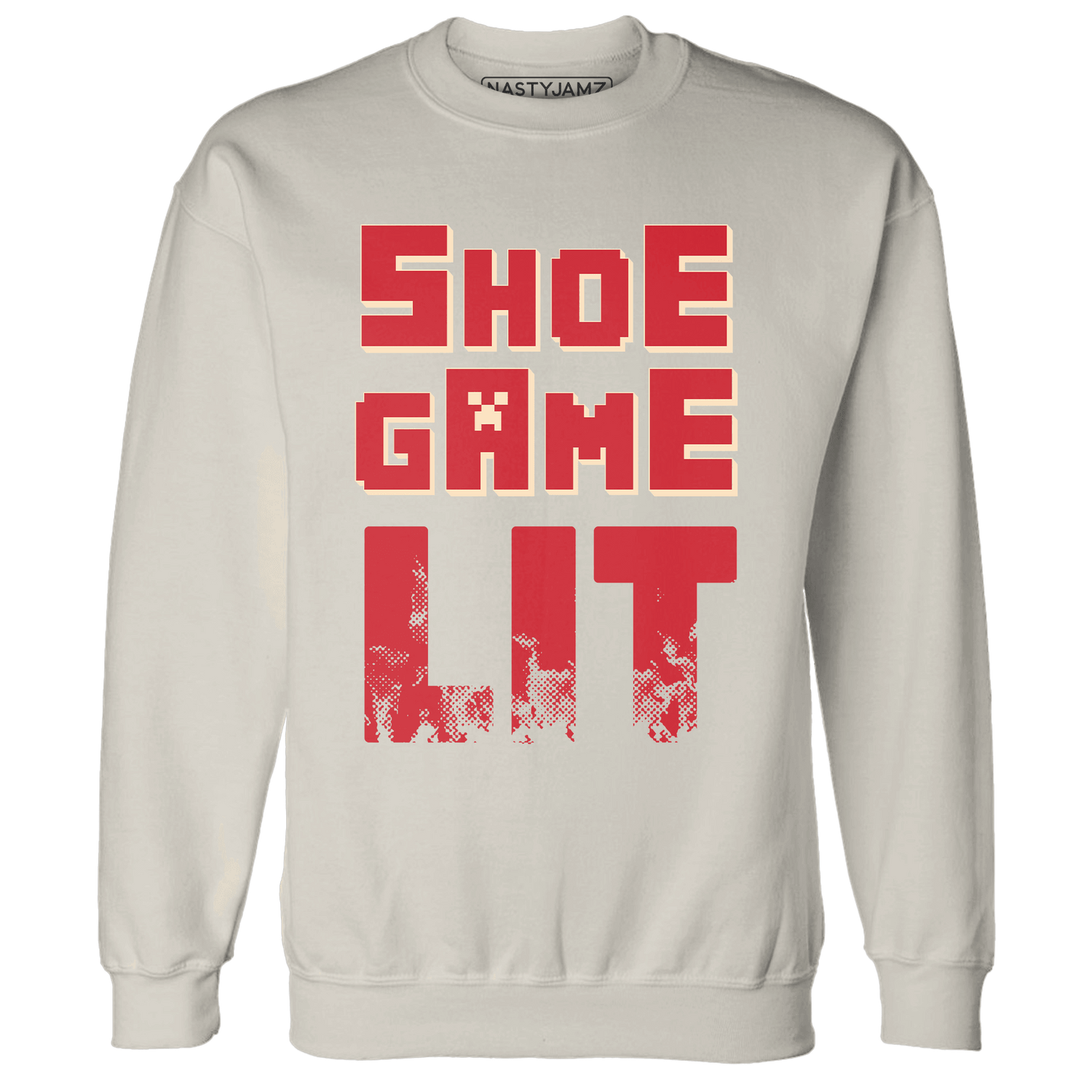 Jumman Jack University Red Sweatshirt Match Shoe Game Lit - NastyJamz