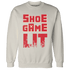 Jumman Jack University Red Sweatshirt Match Shoe Game Lit - NastyJamz