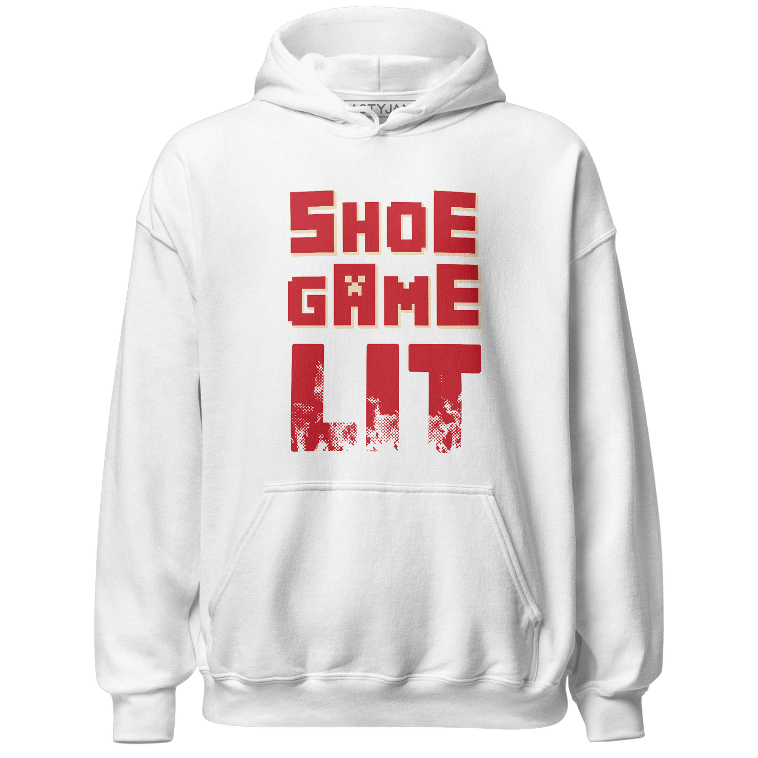 Jumman Jack University Red Hoodie Match Shoe Game Lit - NastyJamz