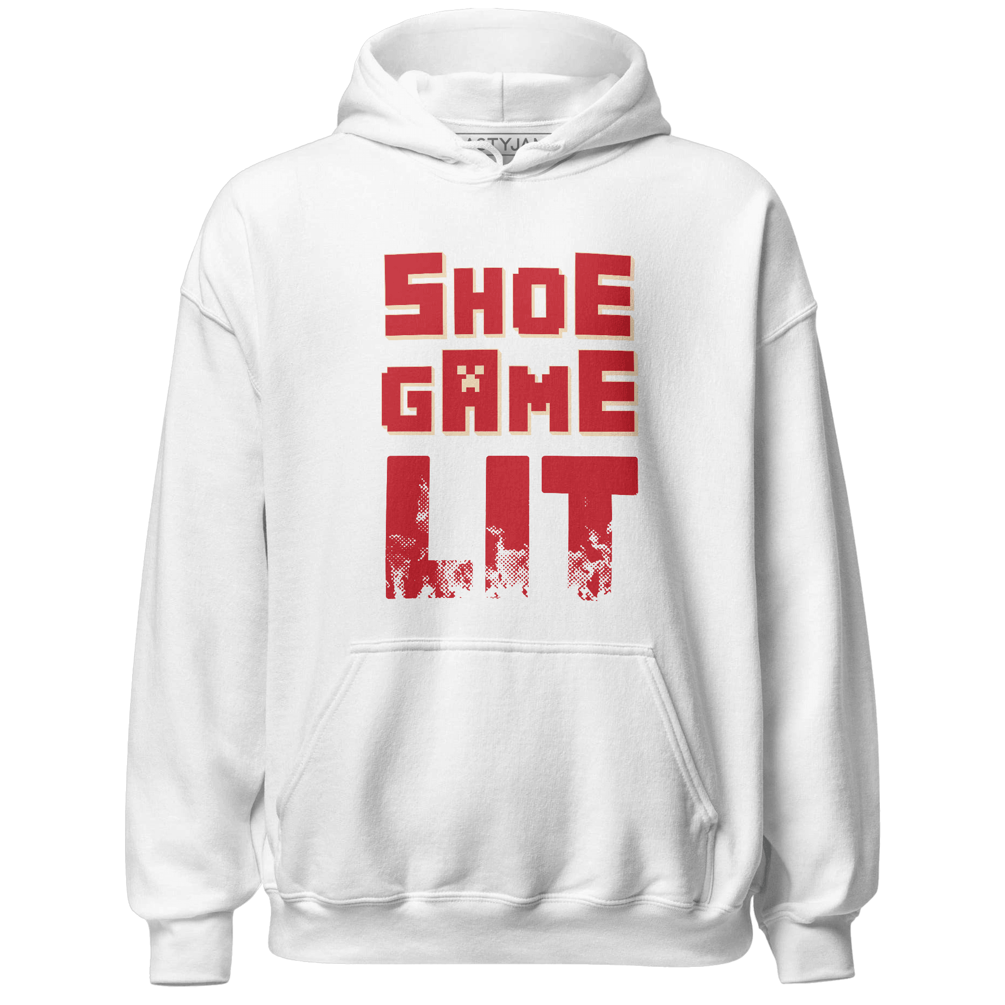 Jumman Jack University Red Hoodie Match Shoe Game Lit - NastyJamz