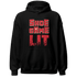 Jumman Jack University Red Hoodie Match Shoe Game Lit - NastyJamz