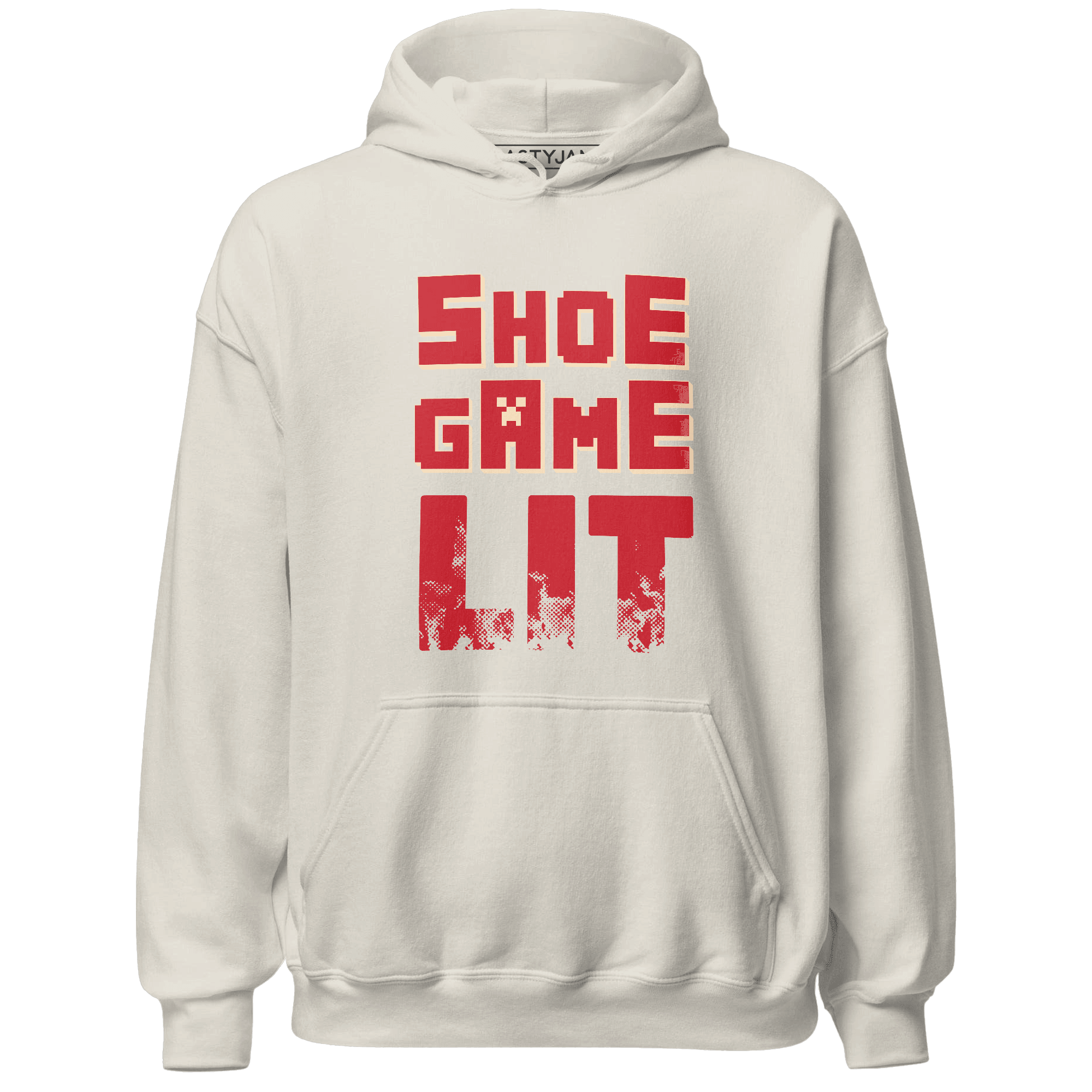 Jumman Jack University Red Hoodie Match Shoe Game Lit - NastyJamz