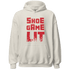 Jumman Jack University Red Hoodie Match Shoe Game Lit - NastyJamz