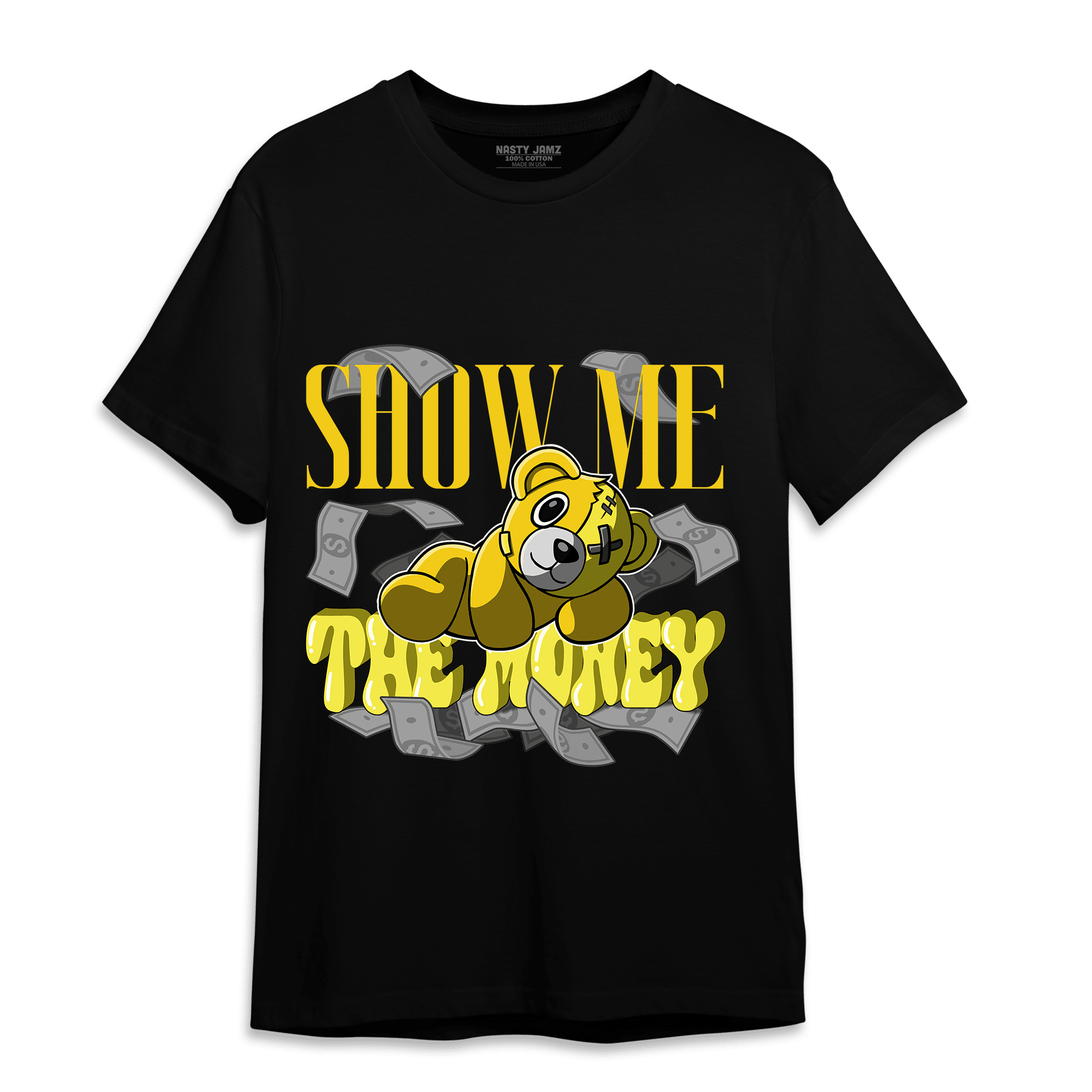 Vivid Sulfur 4s T Shirt Match Show Me The Money - NastyJamz