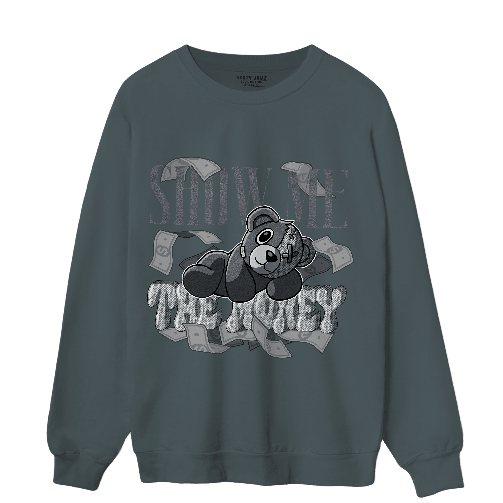 Air Max 90 Iron Grey Sweatshirt Match Show Me The Money - NastyJamz