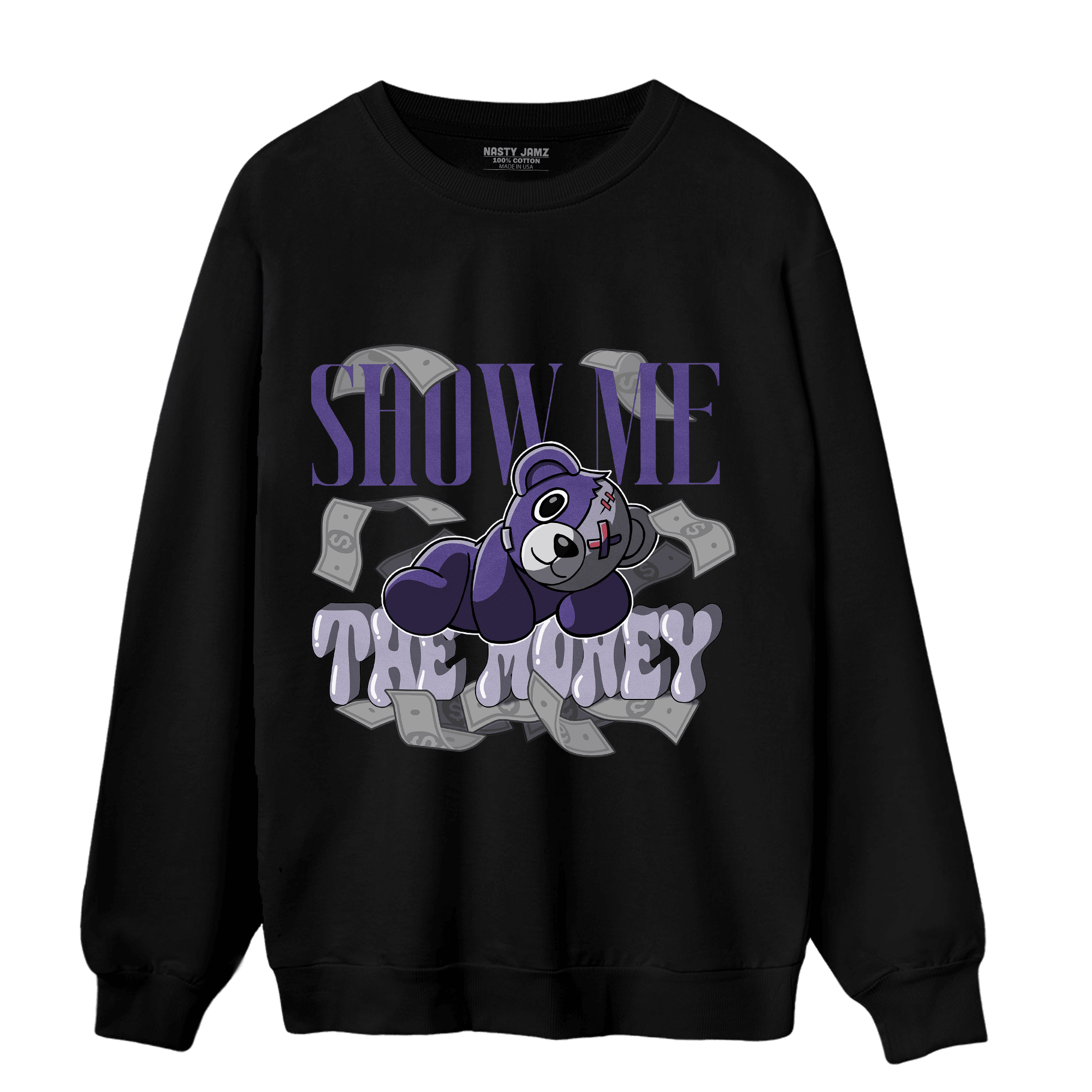 Dunk Low Plum Sweatshirt Match Show Me The Money - NastyJamz